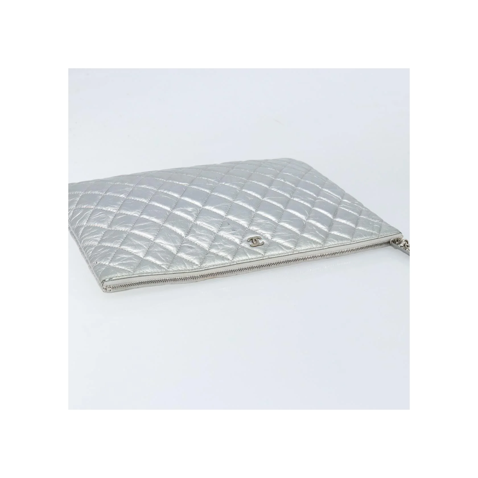 Pochette Chanel O Case - Silver - Image 16