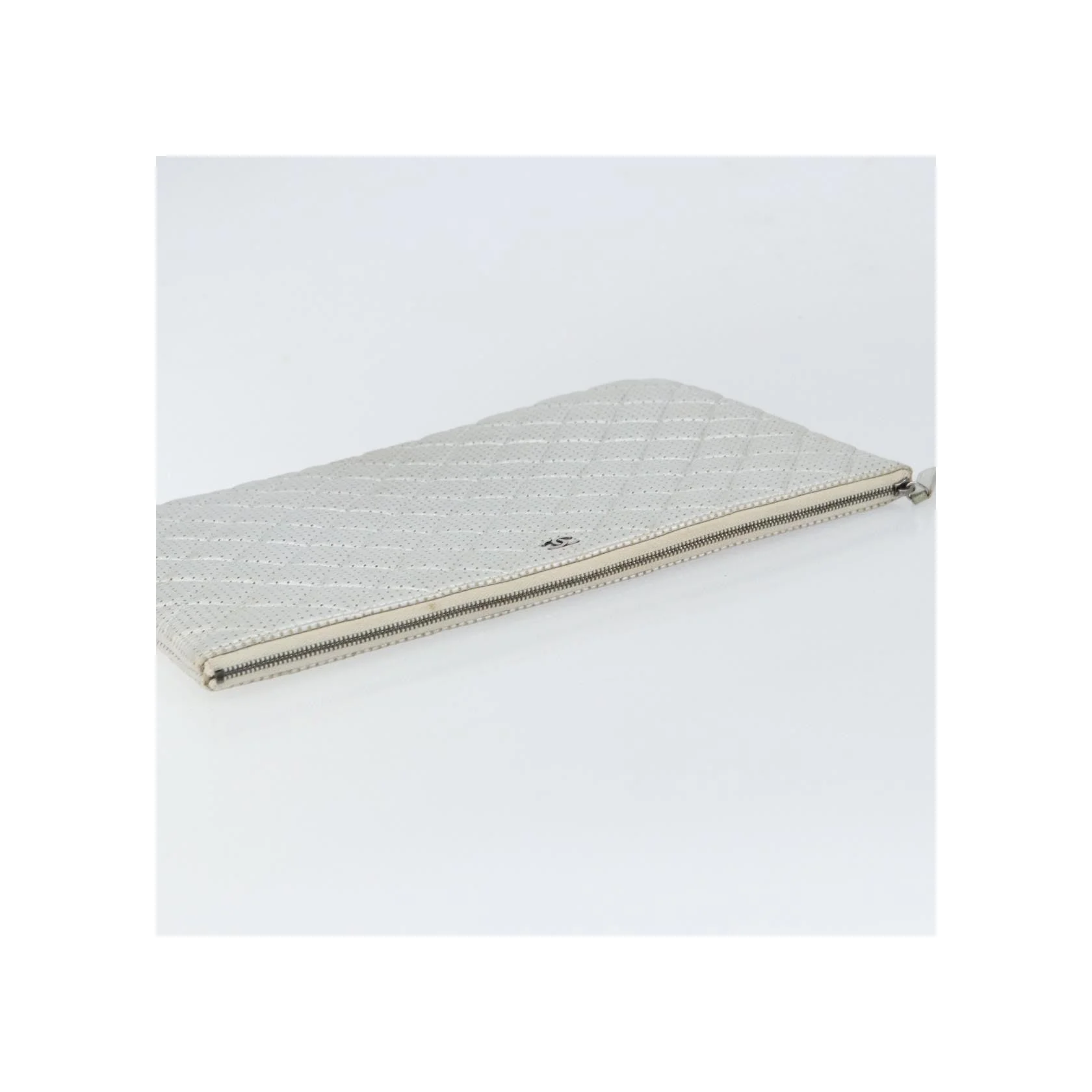 Pochette Chanel O Case - Silver - Image 13