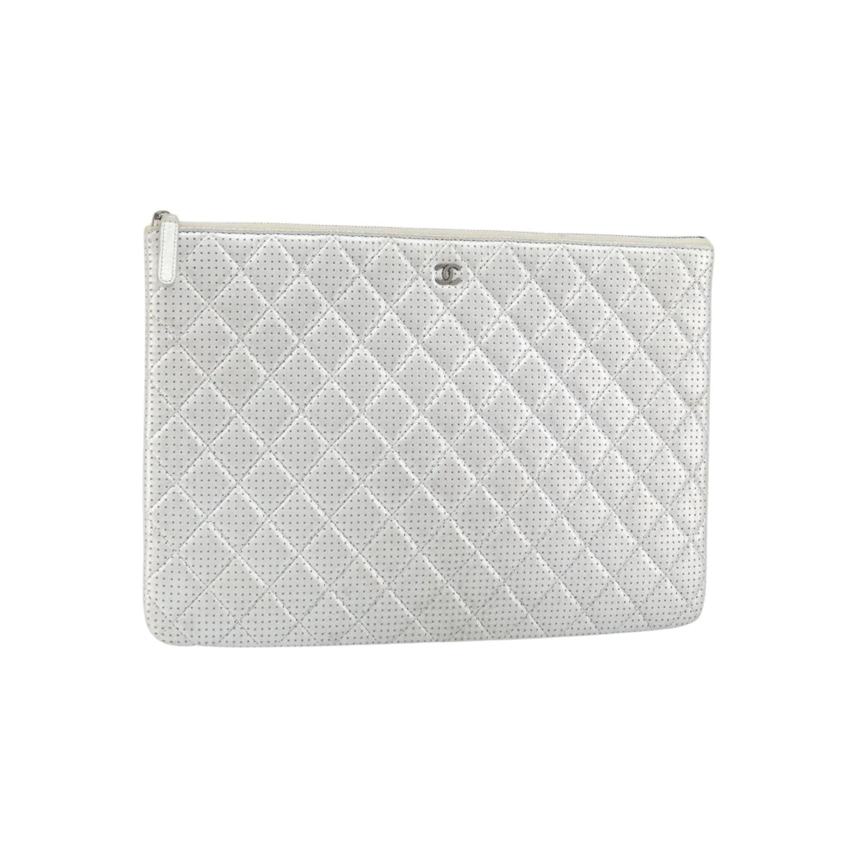 Pochette Chanel O Case - Silver - Image 14