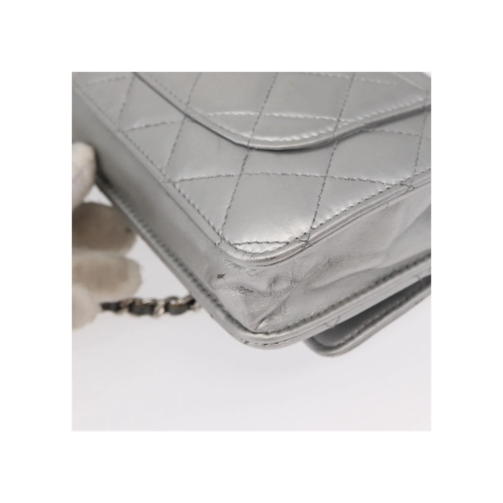 Portefeuille Chanel Reissue 2.55 Chaîne - Silver - Image 12