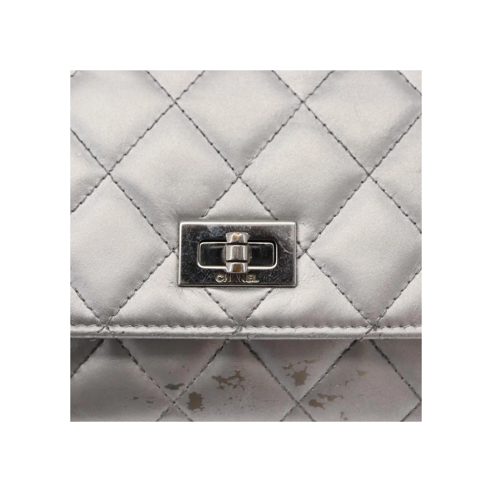 Portefeuille Chanel Reissue 2.55 Chaîne - Silver - Image 13