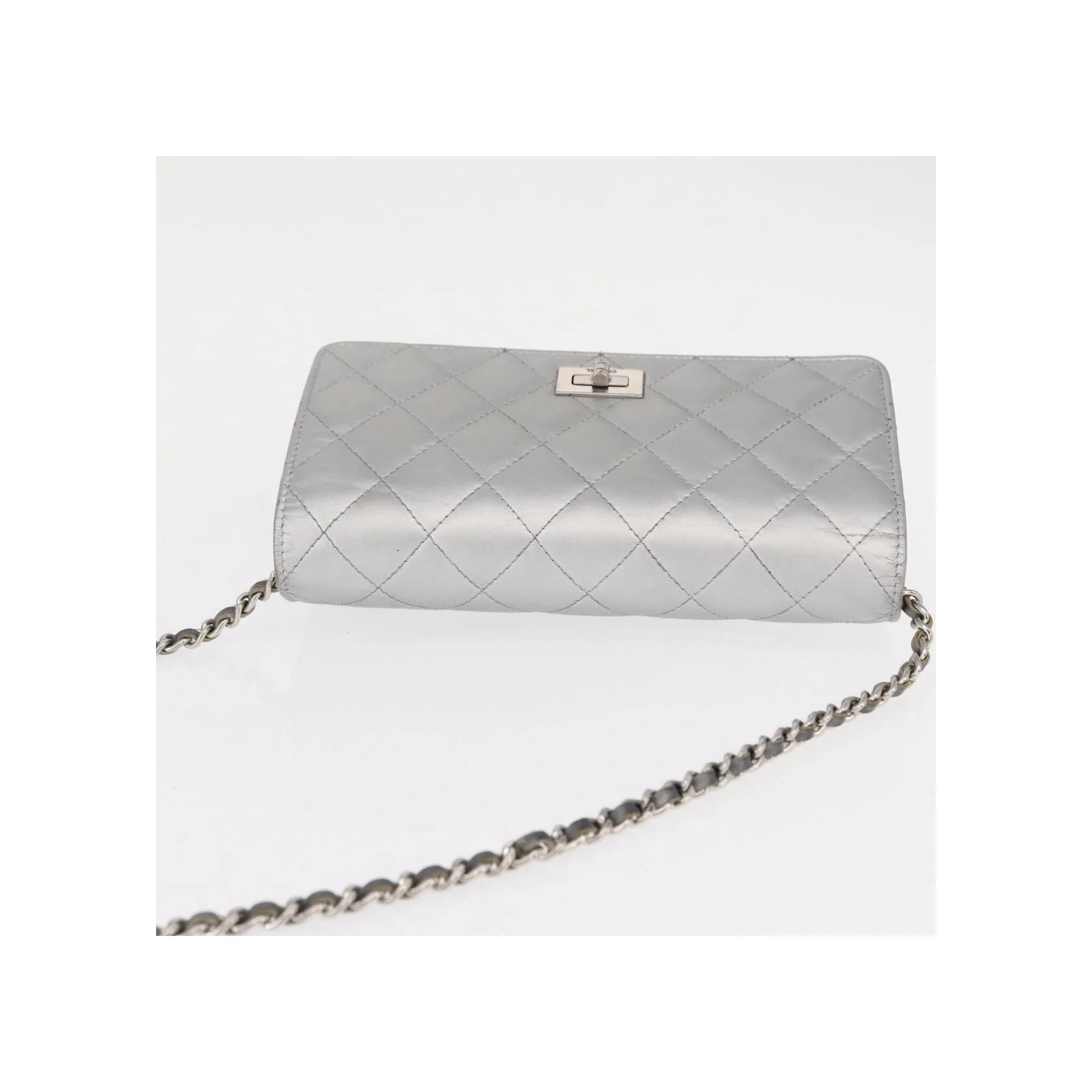 Portefeuille Chanel Reissue 2.55 Chaîne - Silver - Image 15