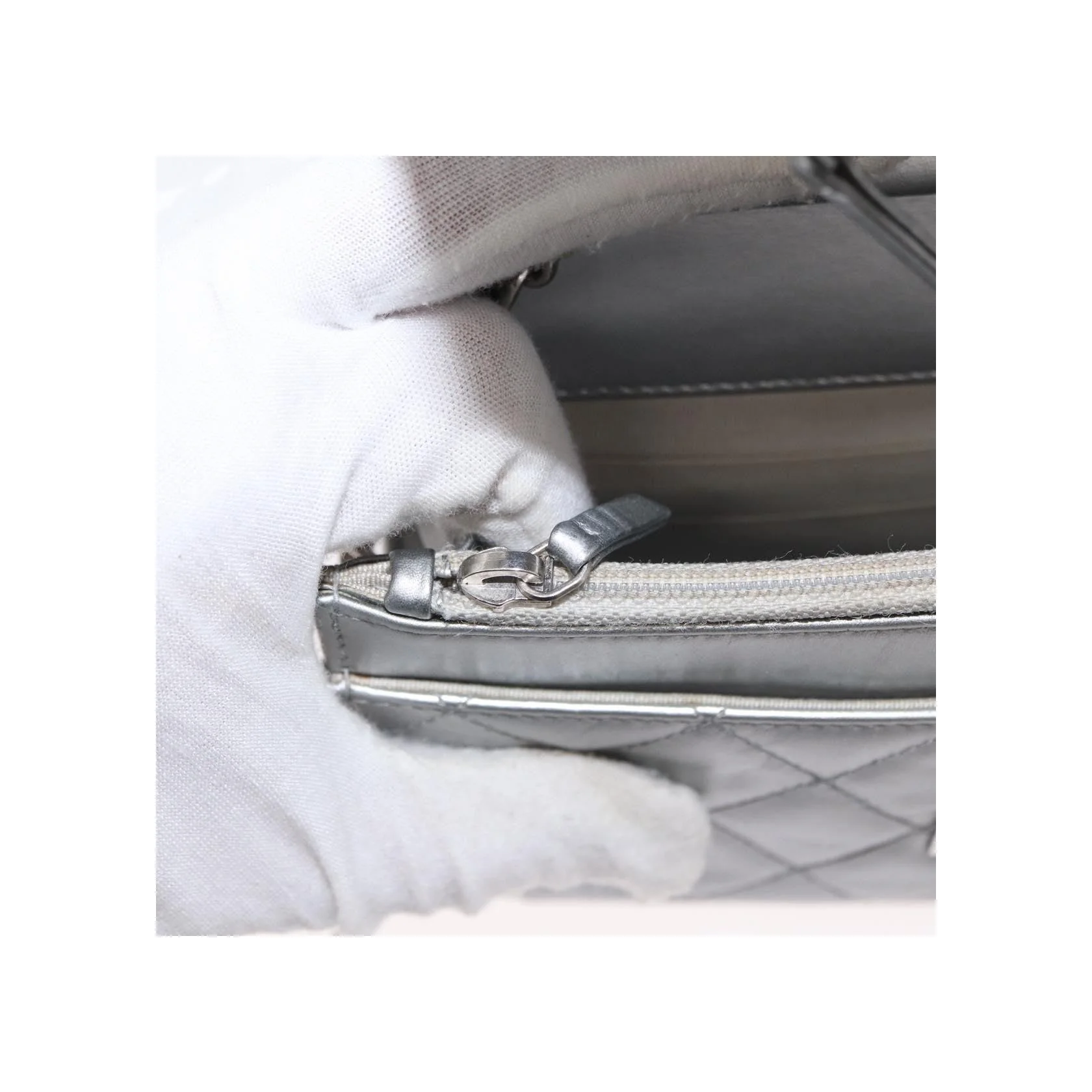 Portefeuille Chanel Reissue 2.55 Chaîne - Silver - Image 23