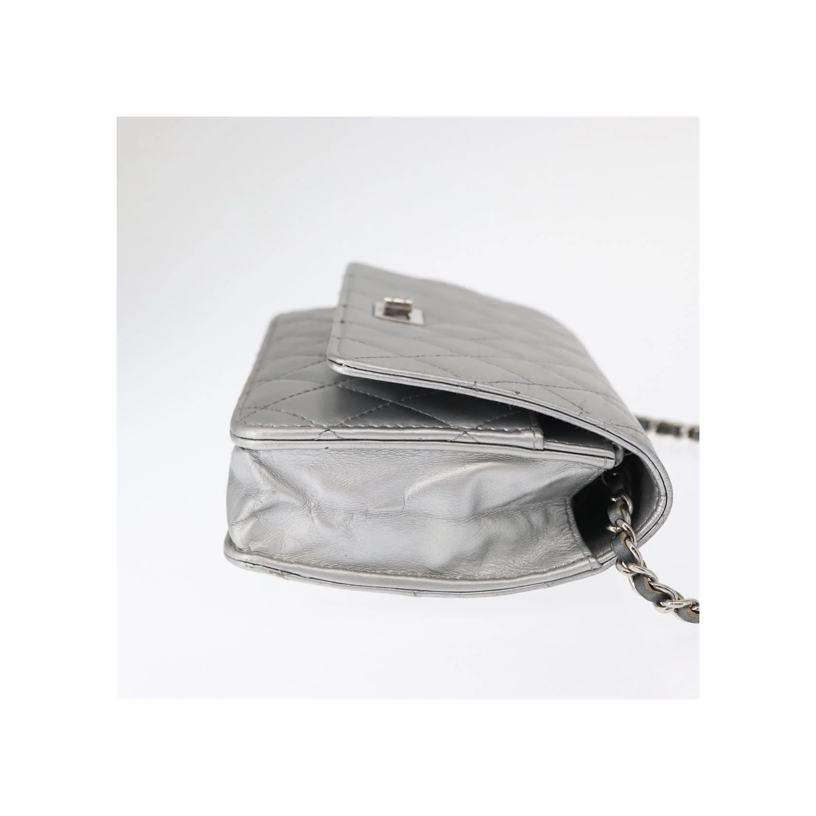 Portefeuille Chanel Reissue 2.55 Chaîne - Silver - Image 3
