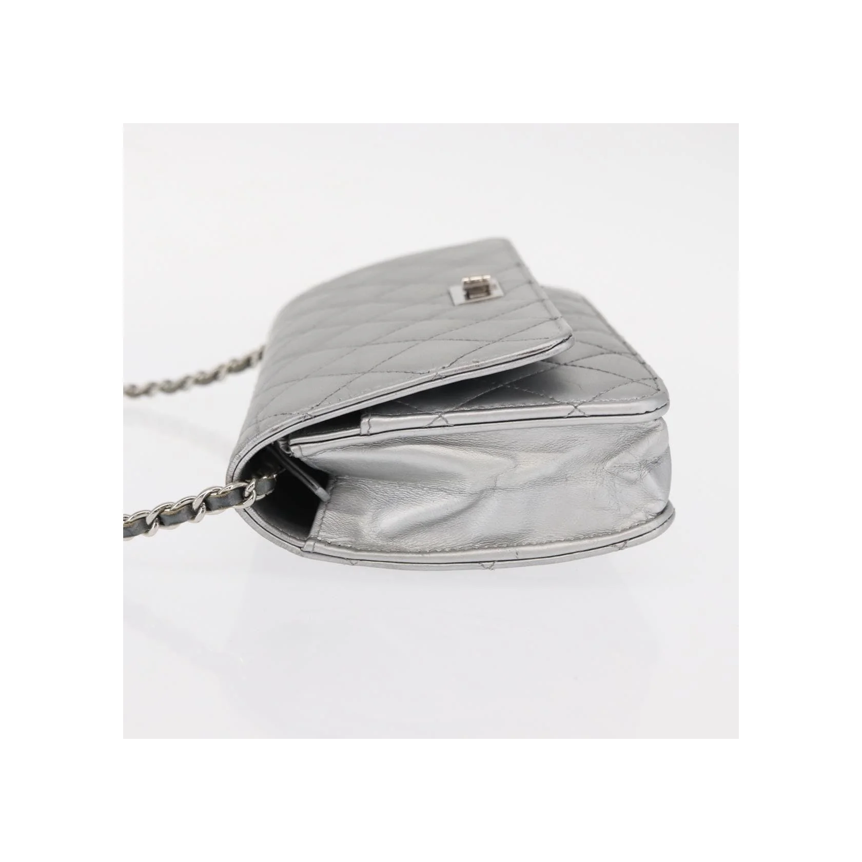 Portefeuille Chanel Reissue 2.55 Chaîne - Silver - Image 4