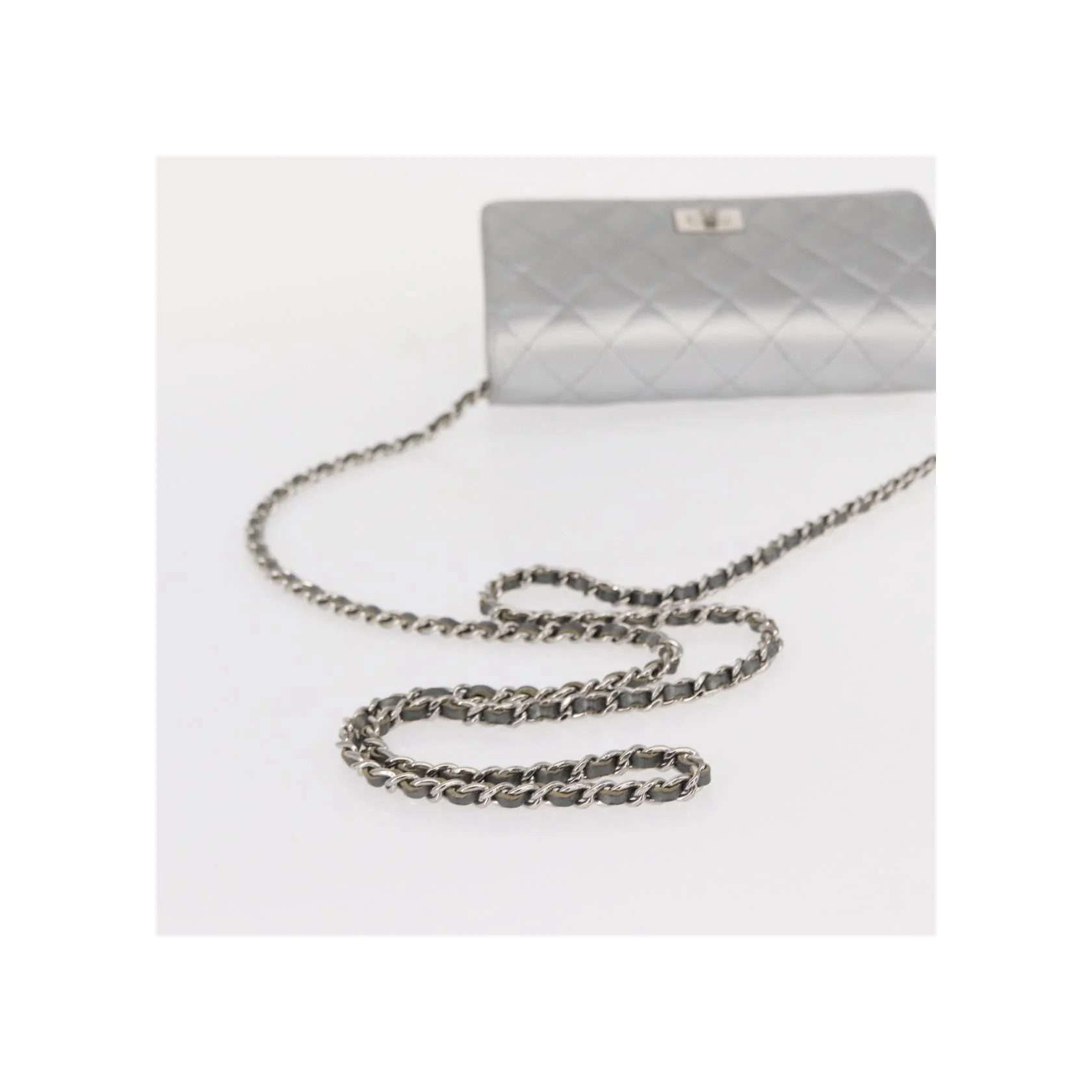 Portefeuille Chanel Reissue 2.55 Chaîne - Silver - Image 8