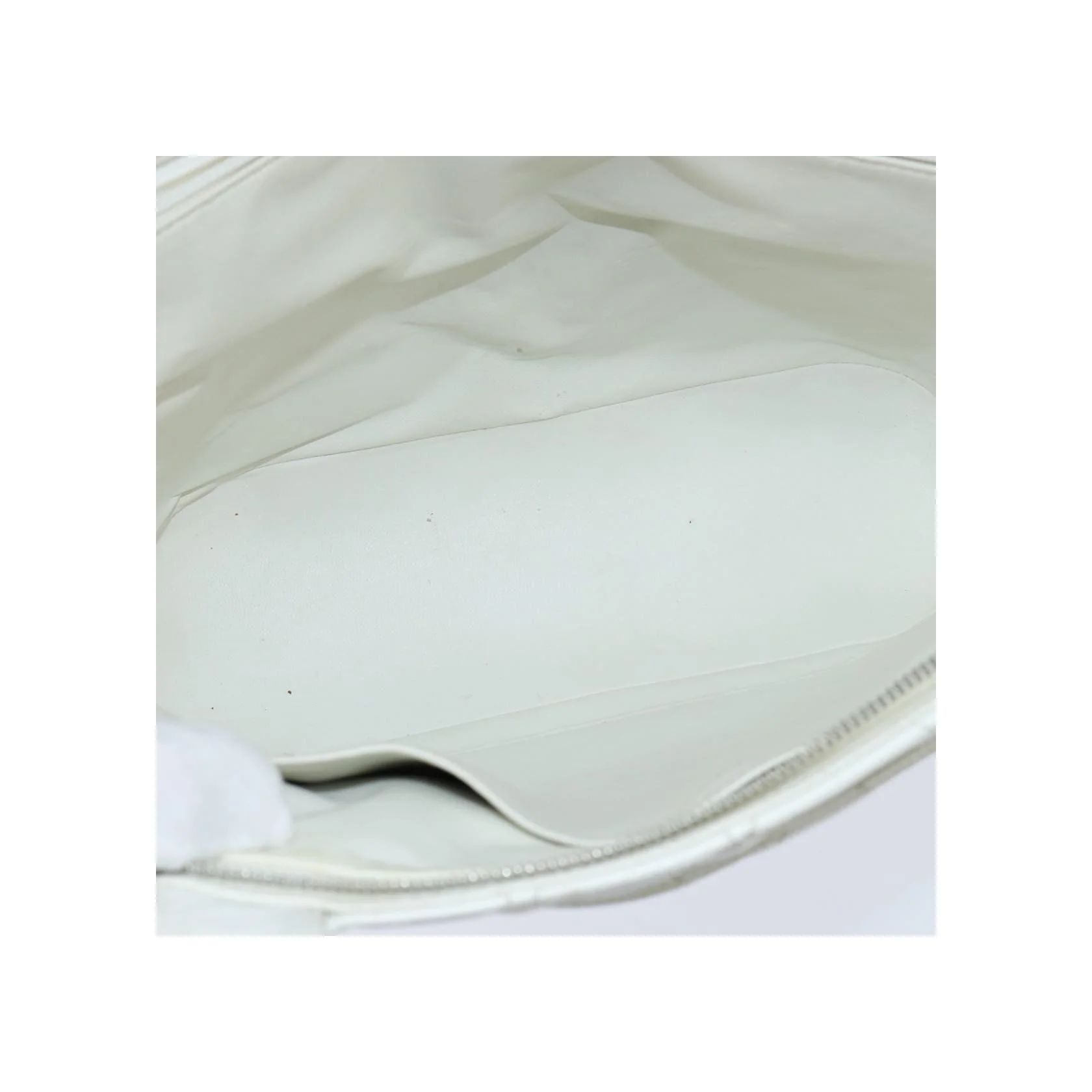 Sac Bowler Zippé Chanel Vintage Cc - White - Image 5