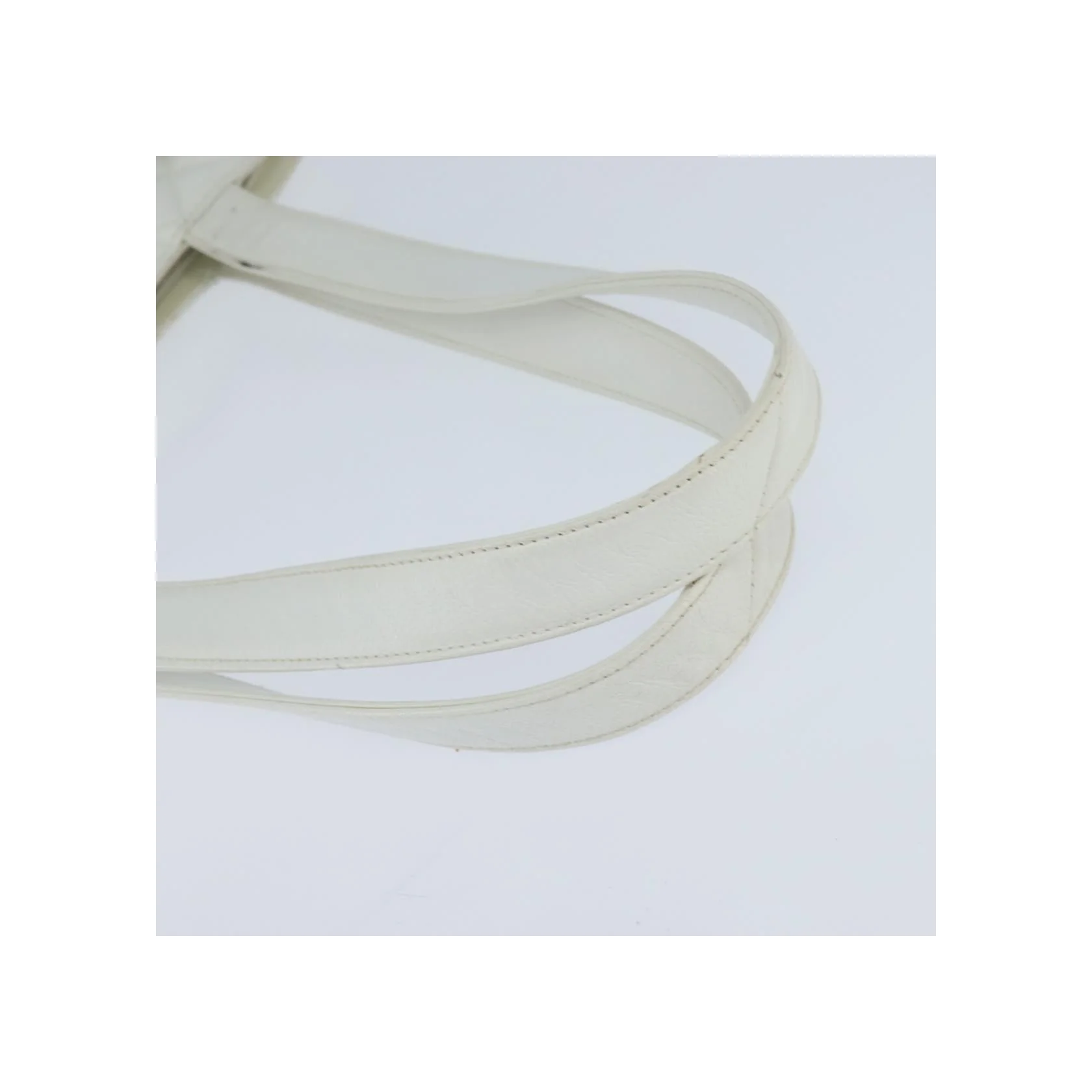 Sac Bowler Zippé Chanel Vintage Cc - White - Image 8