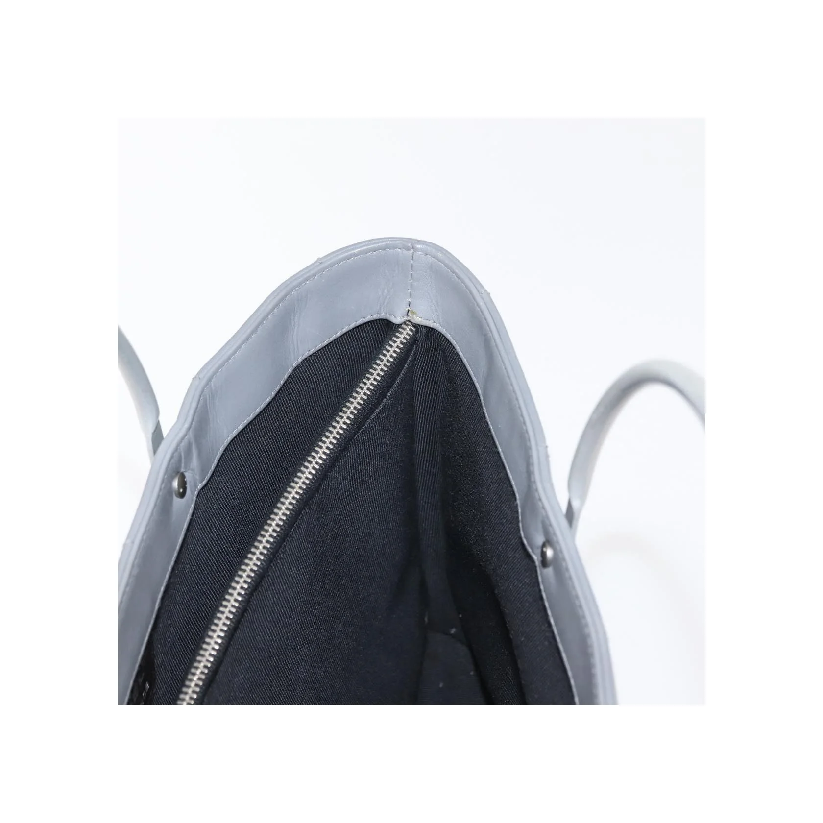 Tote Bag Chanel Vintage Chocolate Bar Metal Ring - Gray - Image 20