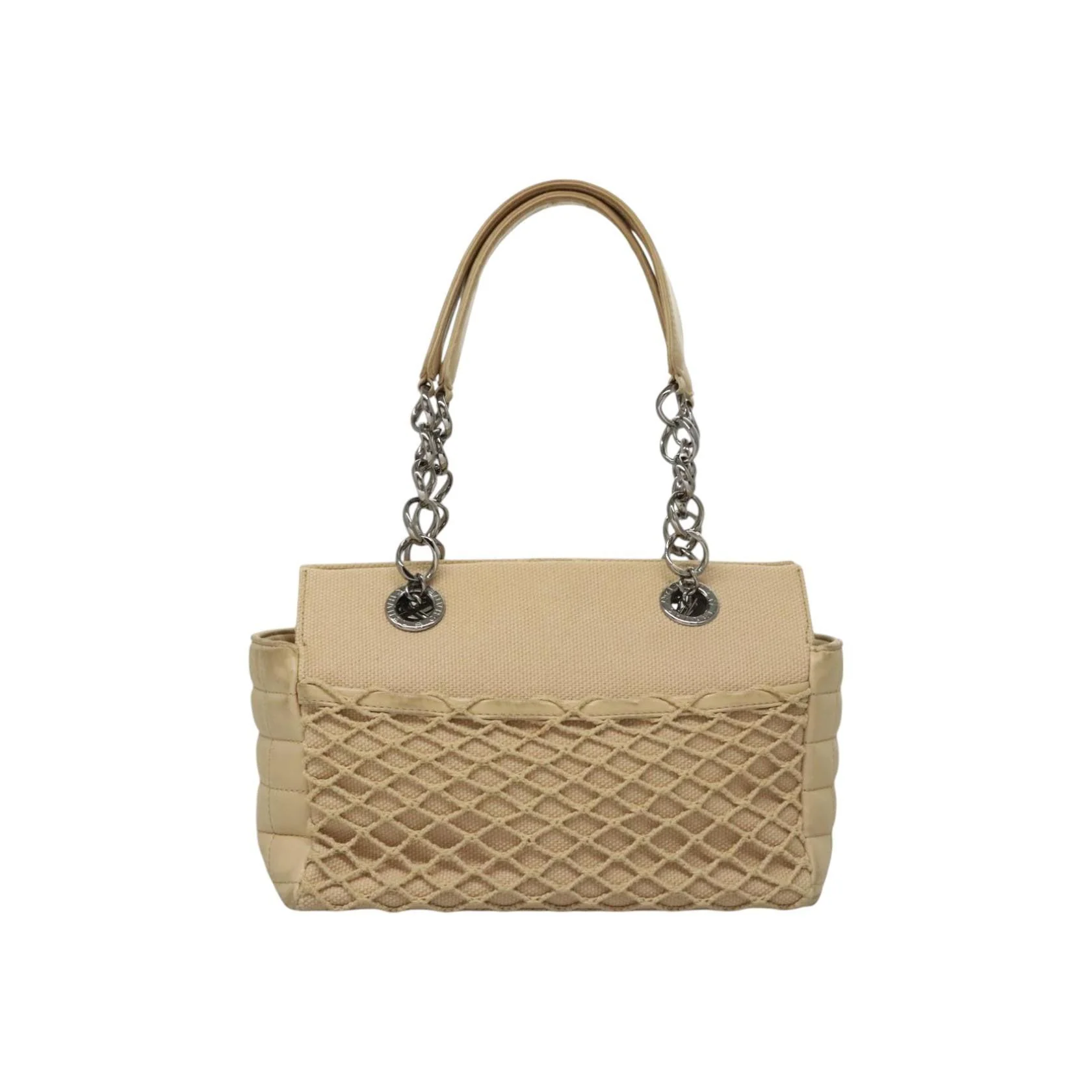 Tote Bag Chanel Vintage Chocolate Bar - Beige - Image 13