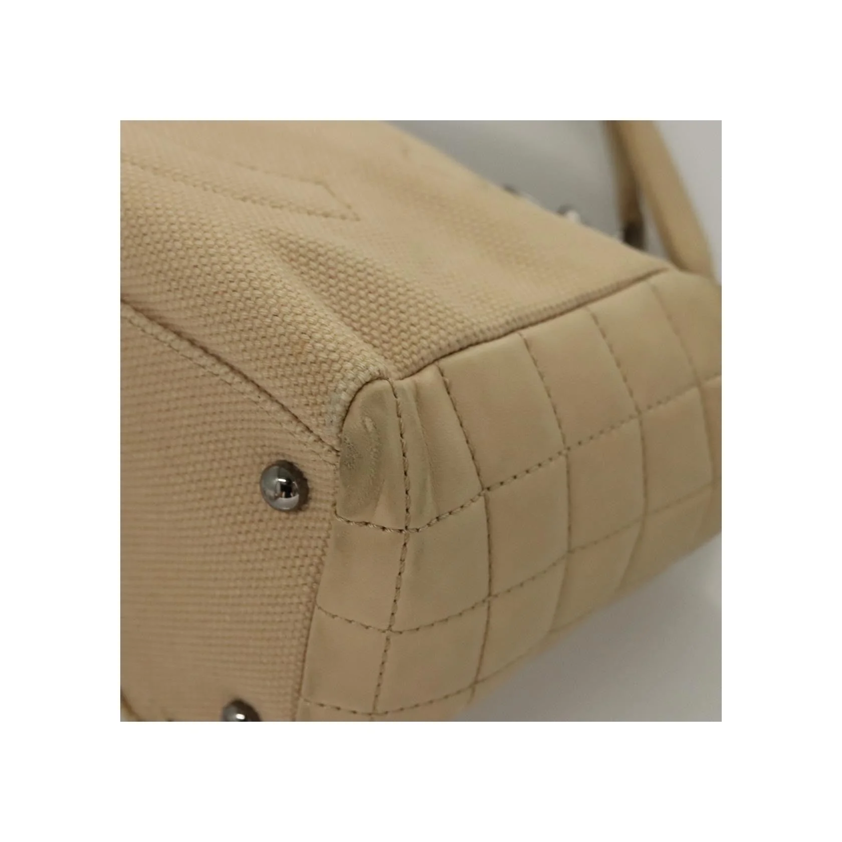 Tote Bag Chanel Vintage Chocolate Bar - Beige - Image 15