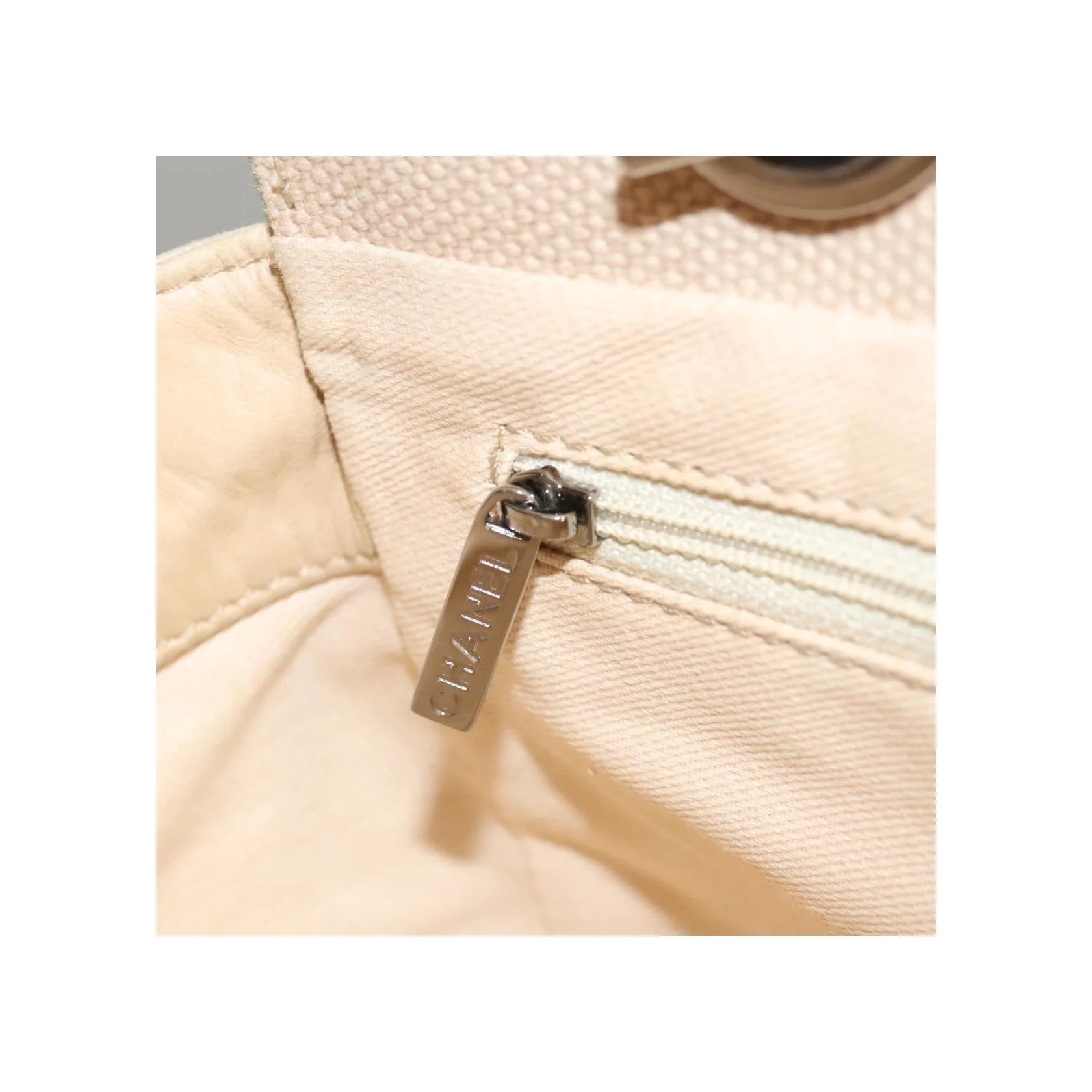 Tote Bag Chanel Vintage Chocolate Bar - Beige - Image 22