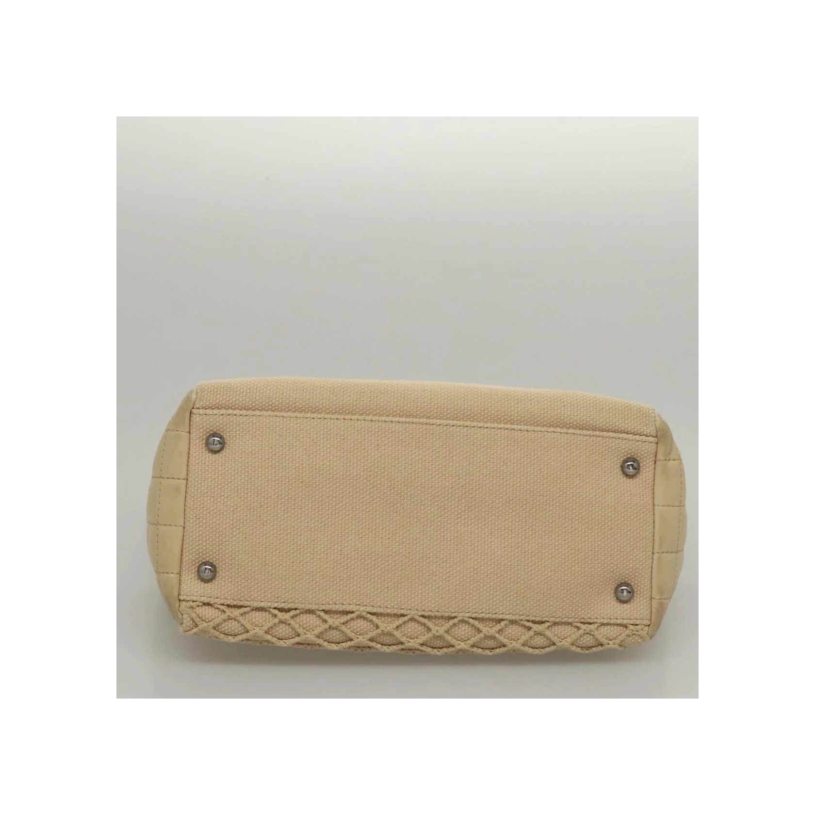 Tote Bag Chanel Vintage Chocolate Bar - Beige - Image 5