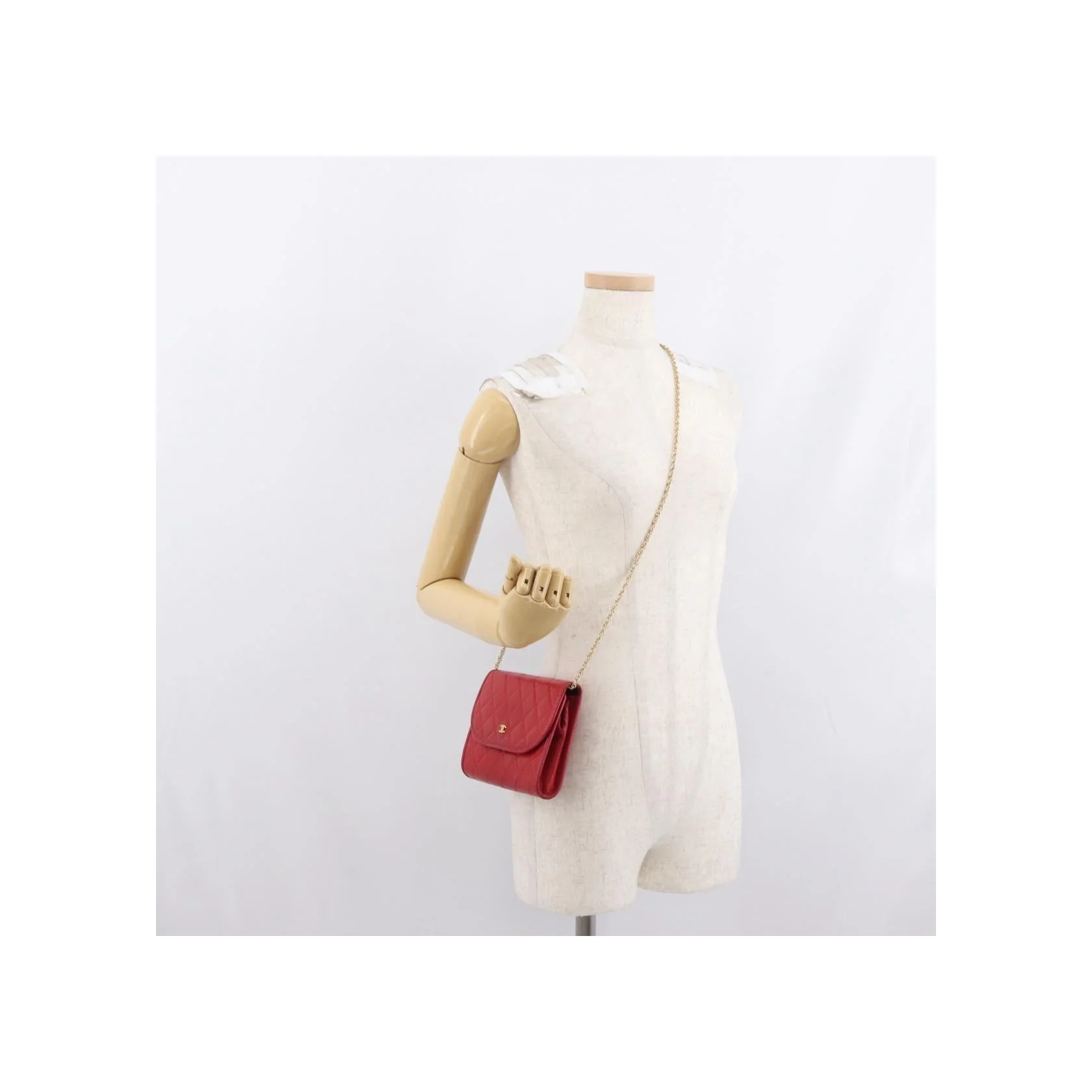 Pochette Chanel Vintage - Red - Image 14