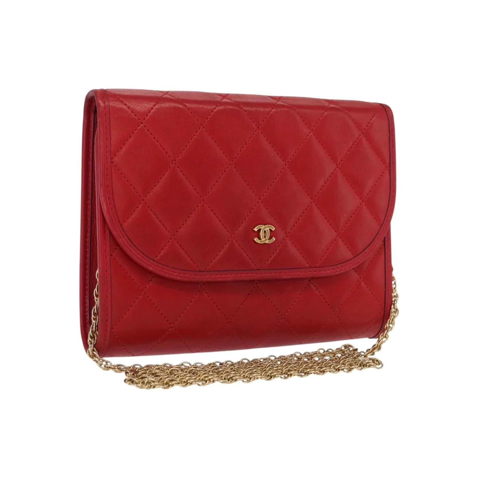 Pochette Chanel Vintage - Red - Image 16