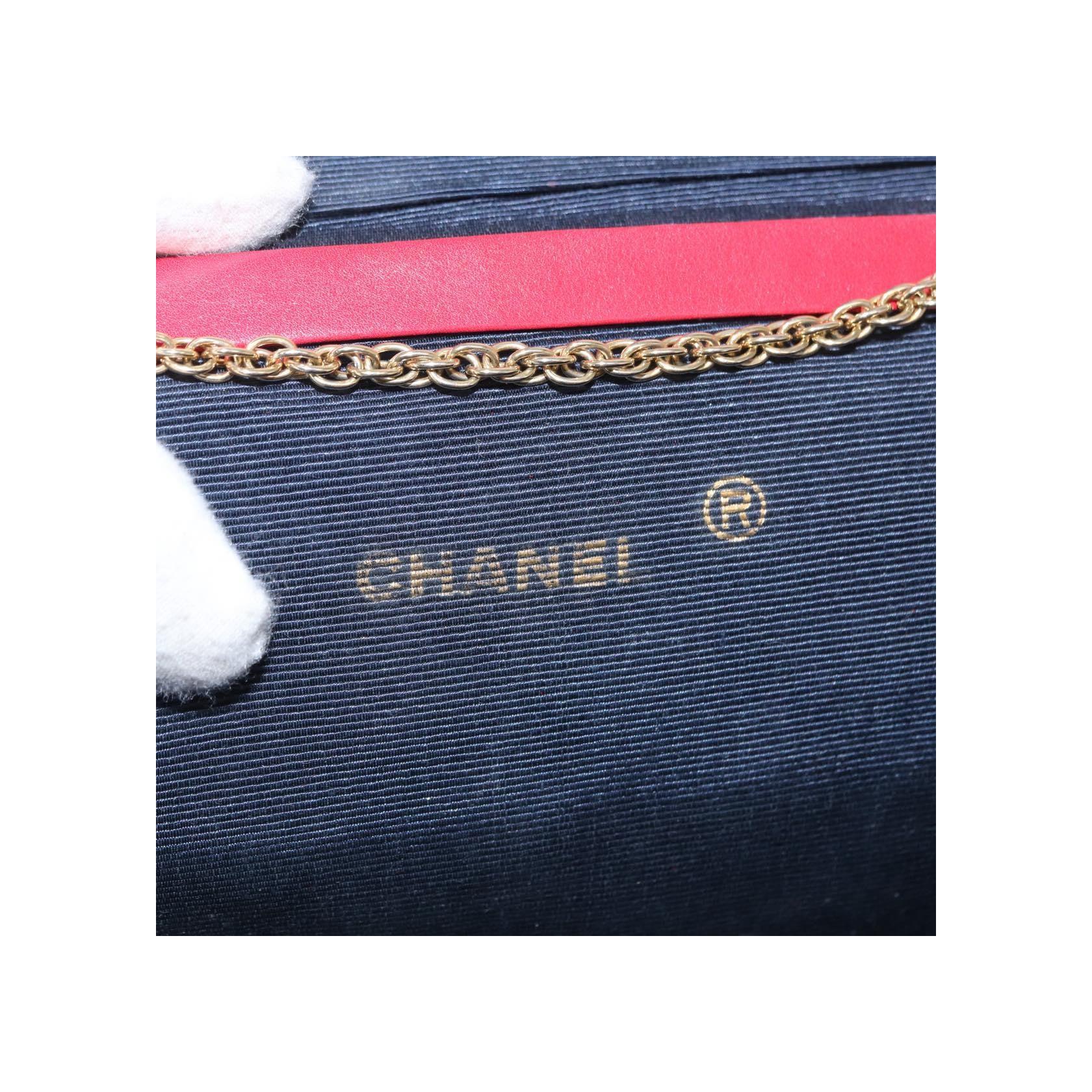 Pochette Chanel Vintage - Red - Image 6