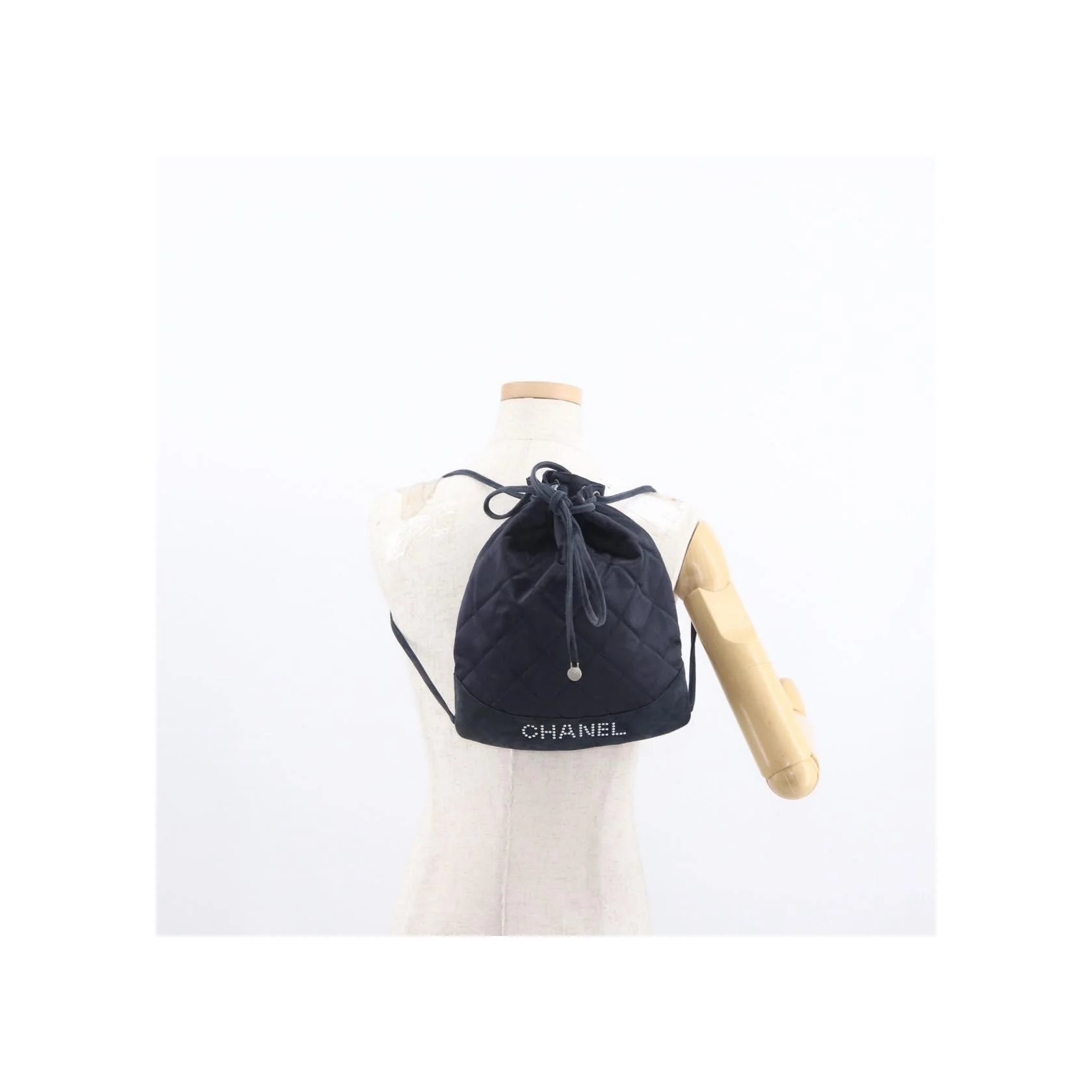 Sac À Dos À Cordon Chanel Vintage - Navy - Image 15