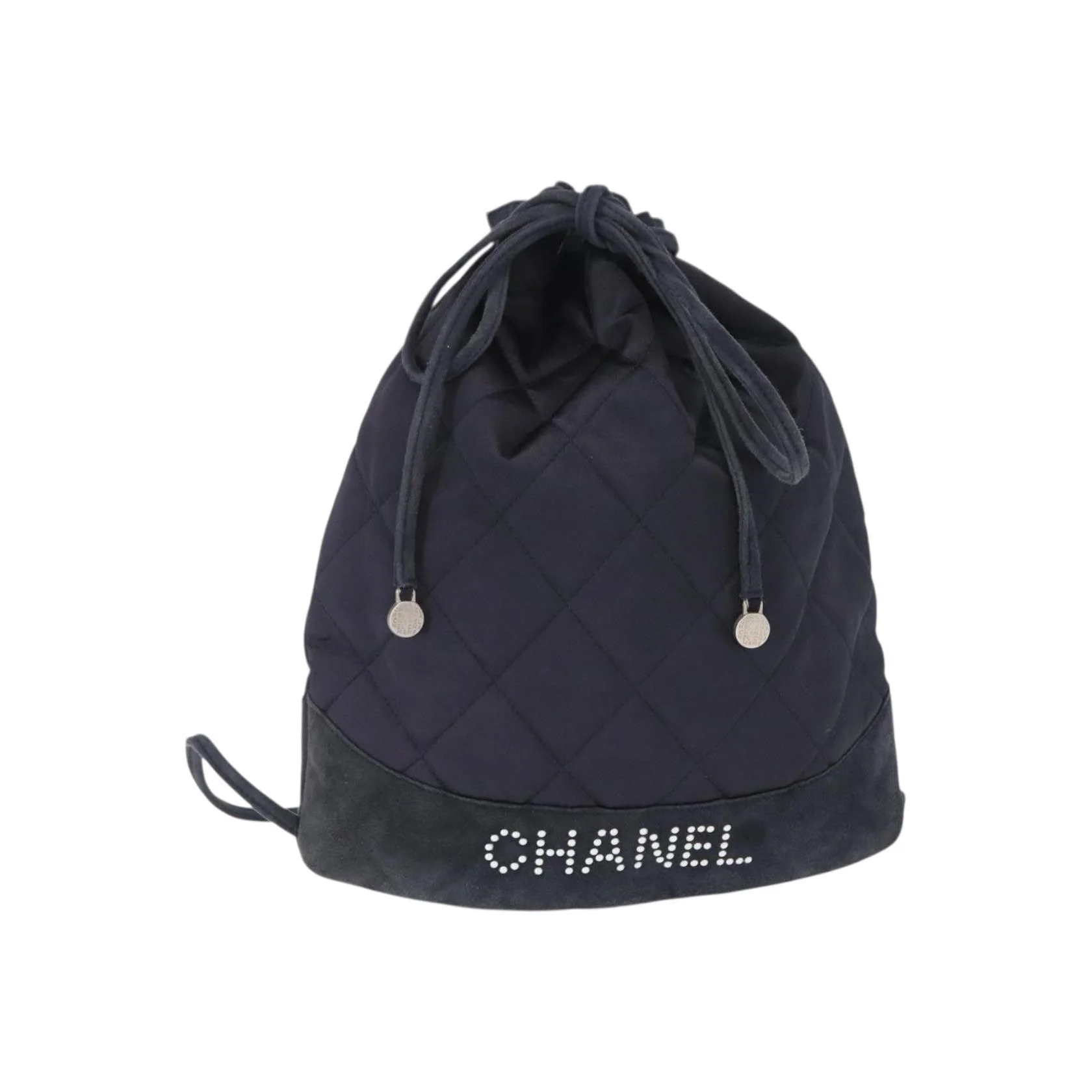 Sac À Dos À Cordon Chanel Vintage - Navy - Image 19