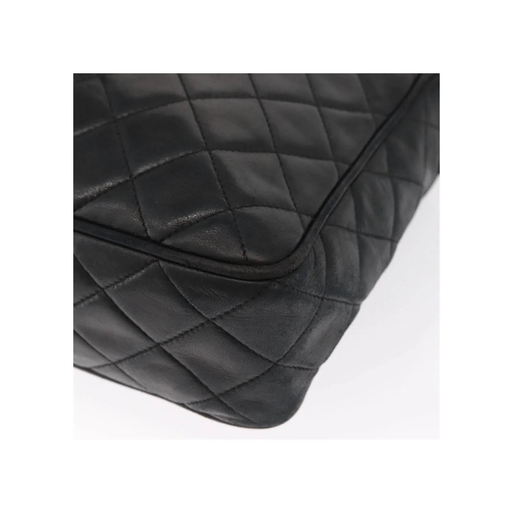 Sac Caméra À Poche Avant Chanel Vintage - Black - Image 11