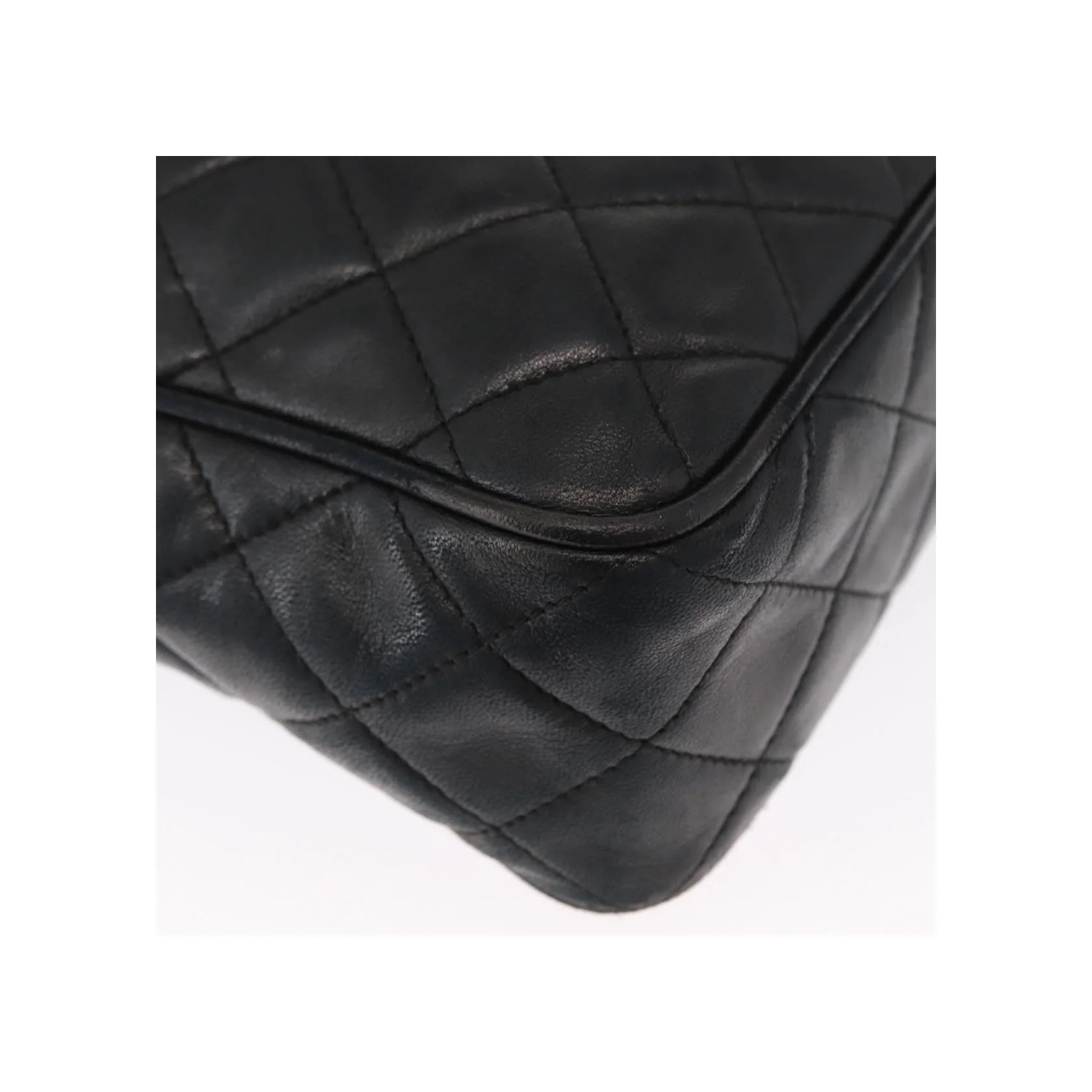 Sac Caméra À Poche Avant Chanel Vintage - Black - Image 12