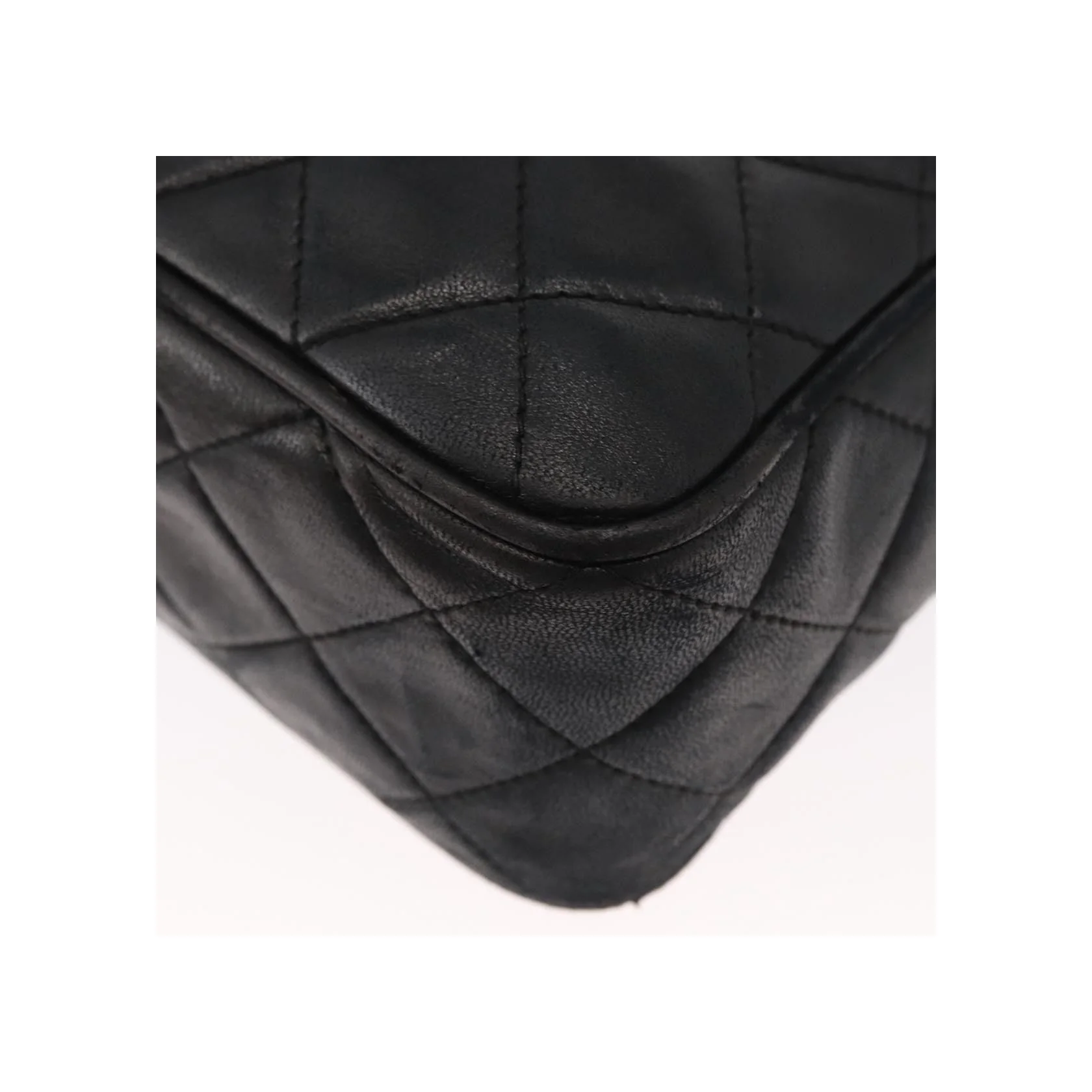 Sac Caméra À Poche Avant Chanel Vintage - Black - Image 13