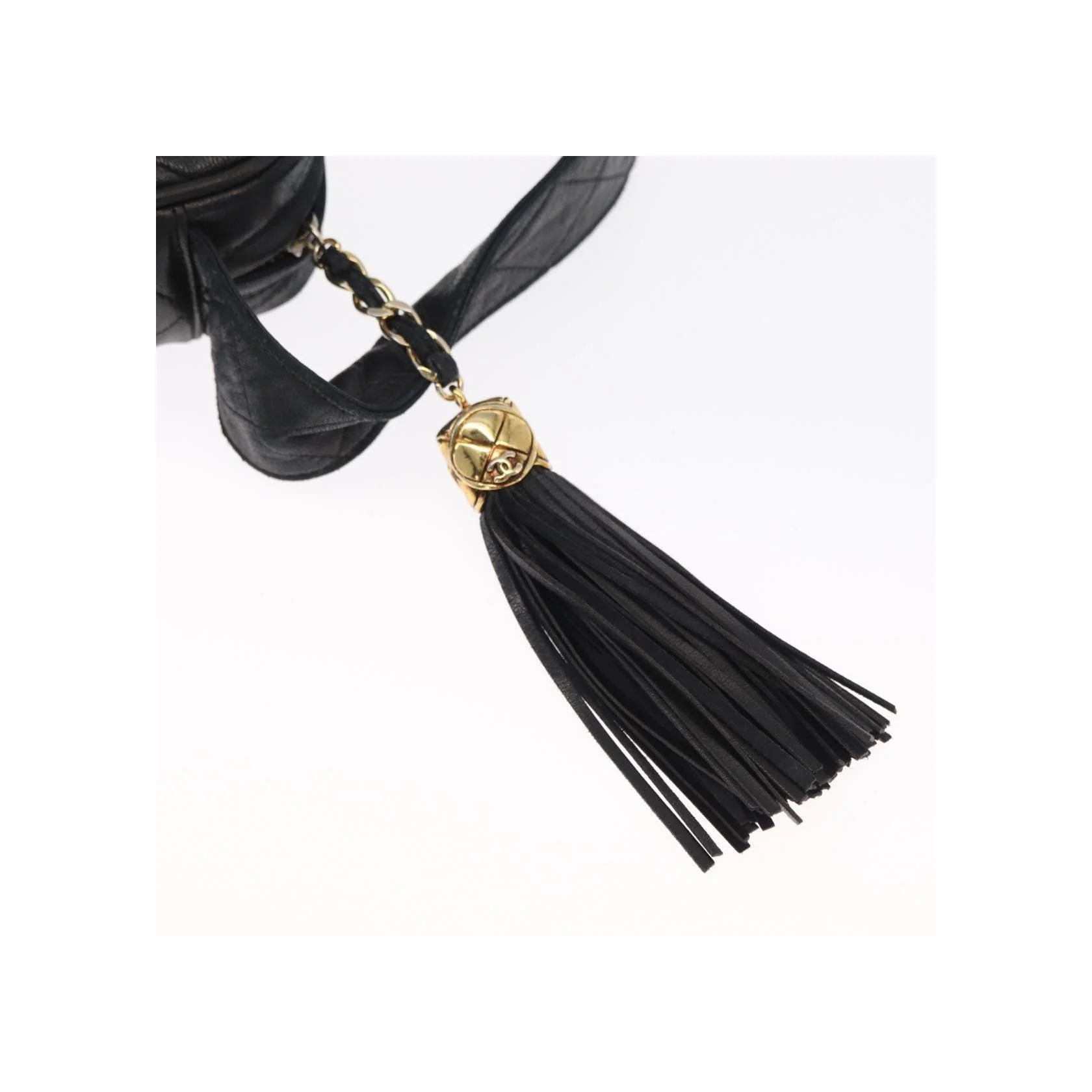 Sac Caméra À Poche Avant Chanel Vintage - Black - Image 14