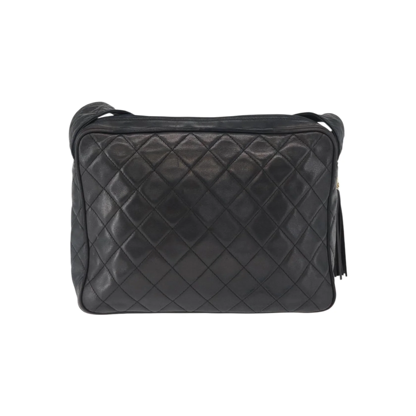 Sac Caméra À Poche Avant Chanel Vintage - Black - Image 3