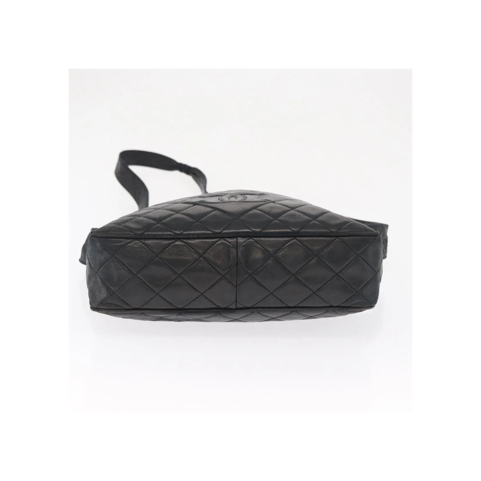 Sac Caméra À Poche Avant Chanel Vintage - Black - Image 9