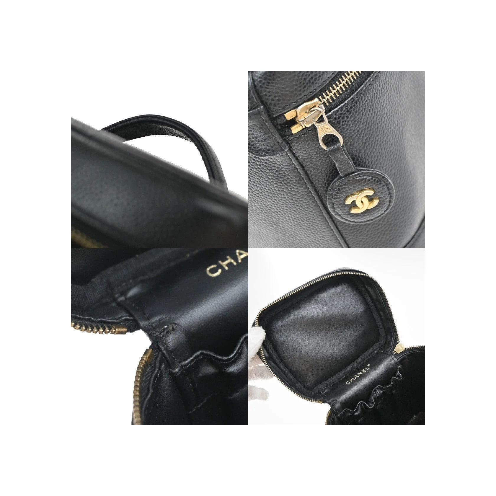 Trousse De Maquillage Chanel Vintage Timeless - Black - Image 10