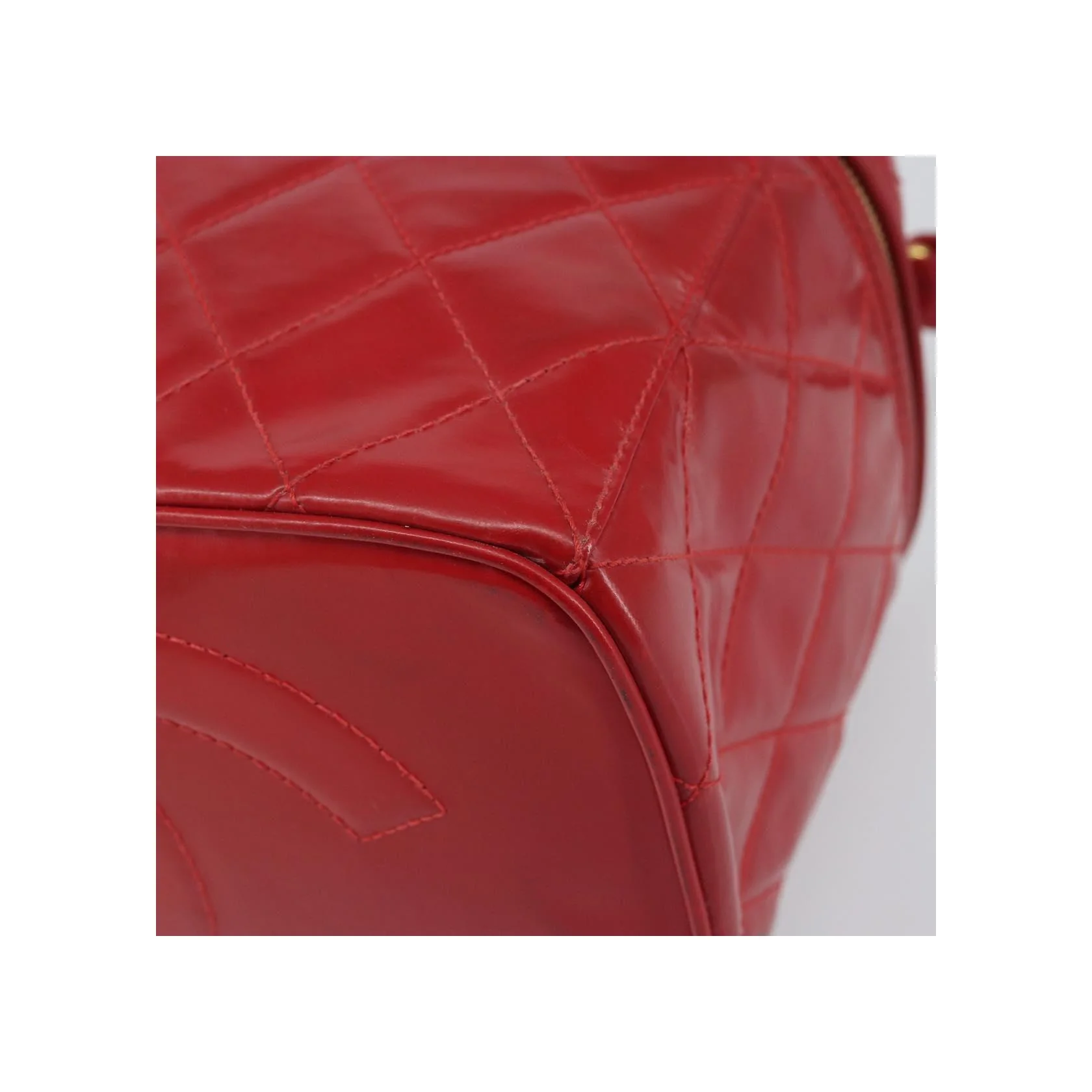 Vanity Case Chanel Vintage - Red - Image 10