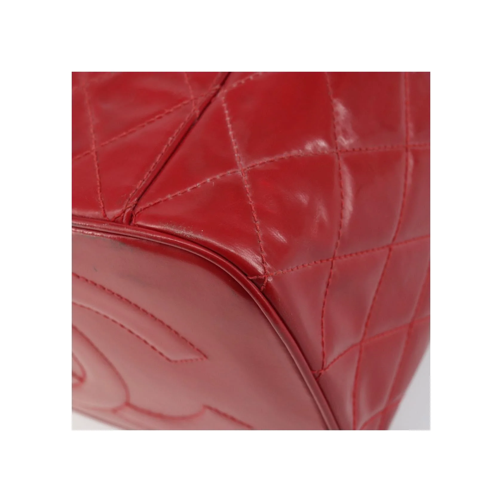 Vanity Case Chanel Vintage - Red - Image 11