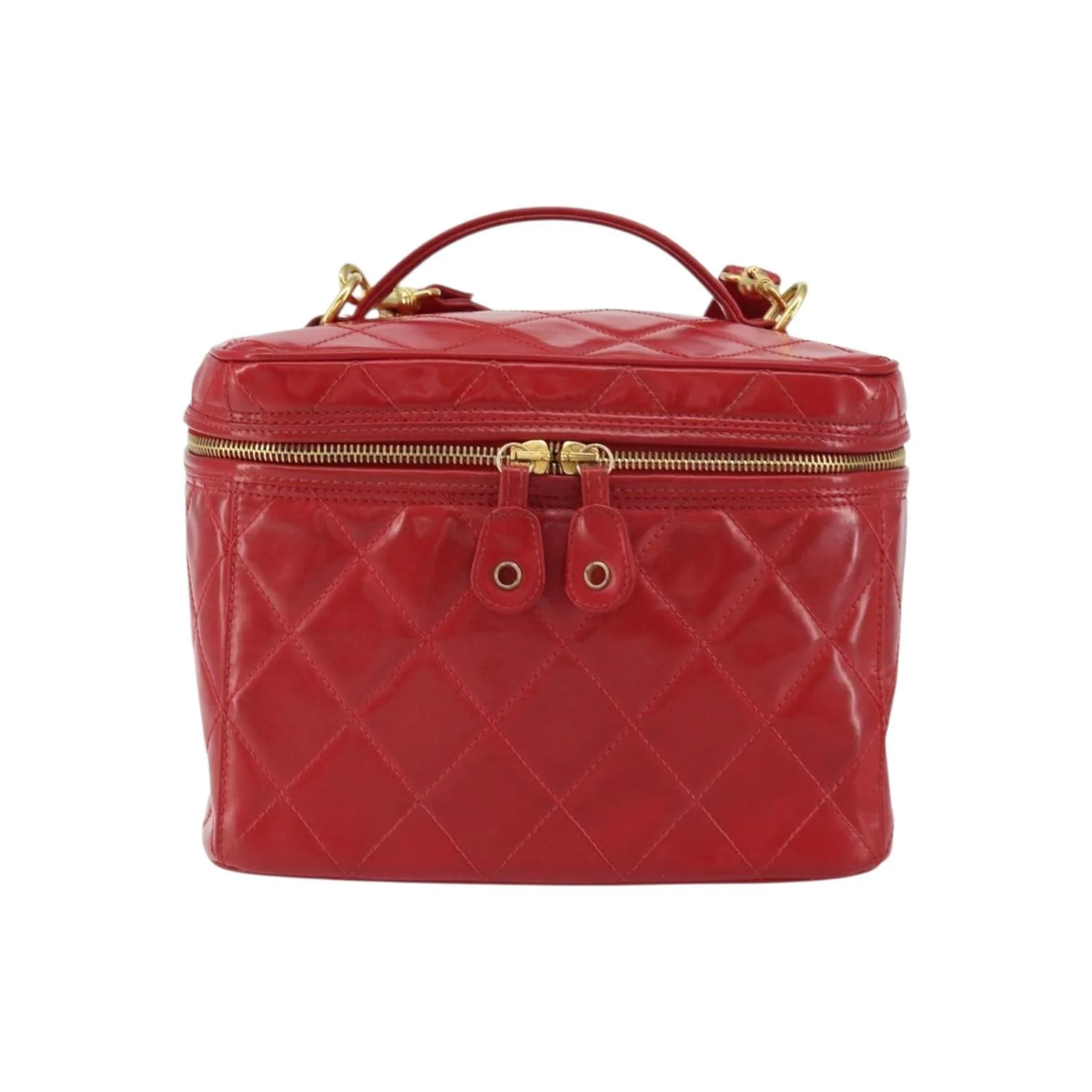 Vanity Case Chanel Vintage - Red - Image 24