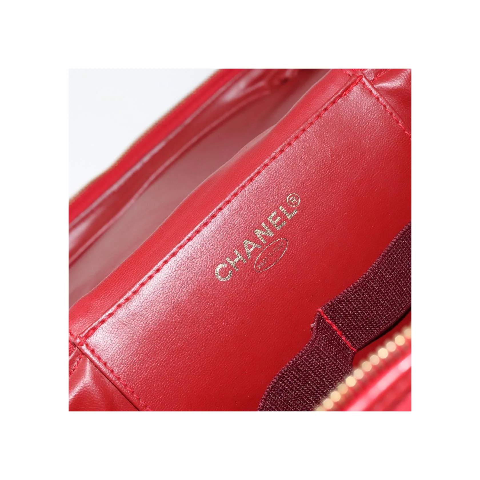 Vanity Case Chanel Vintage - Red - Image 6