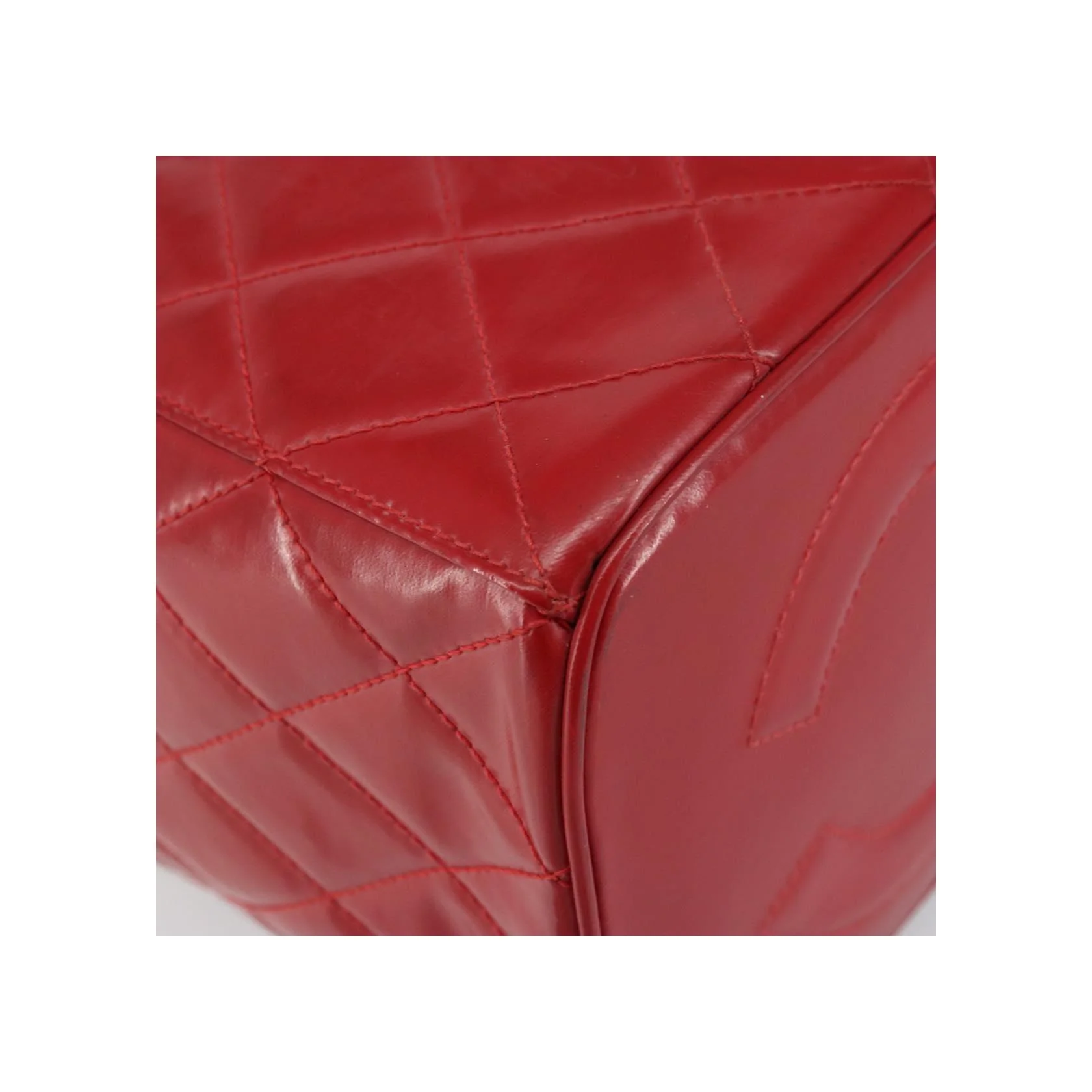 Vanity Case Chanel Vintage - Red - Image 9
