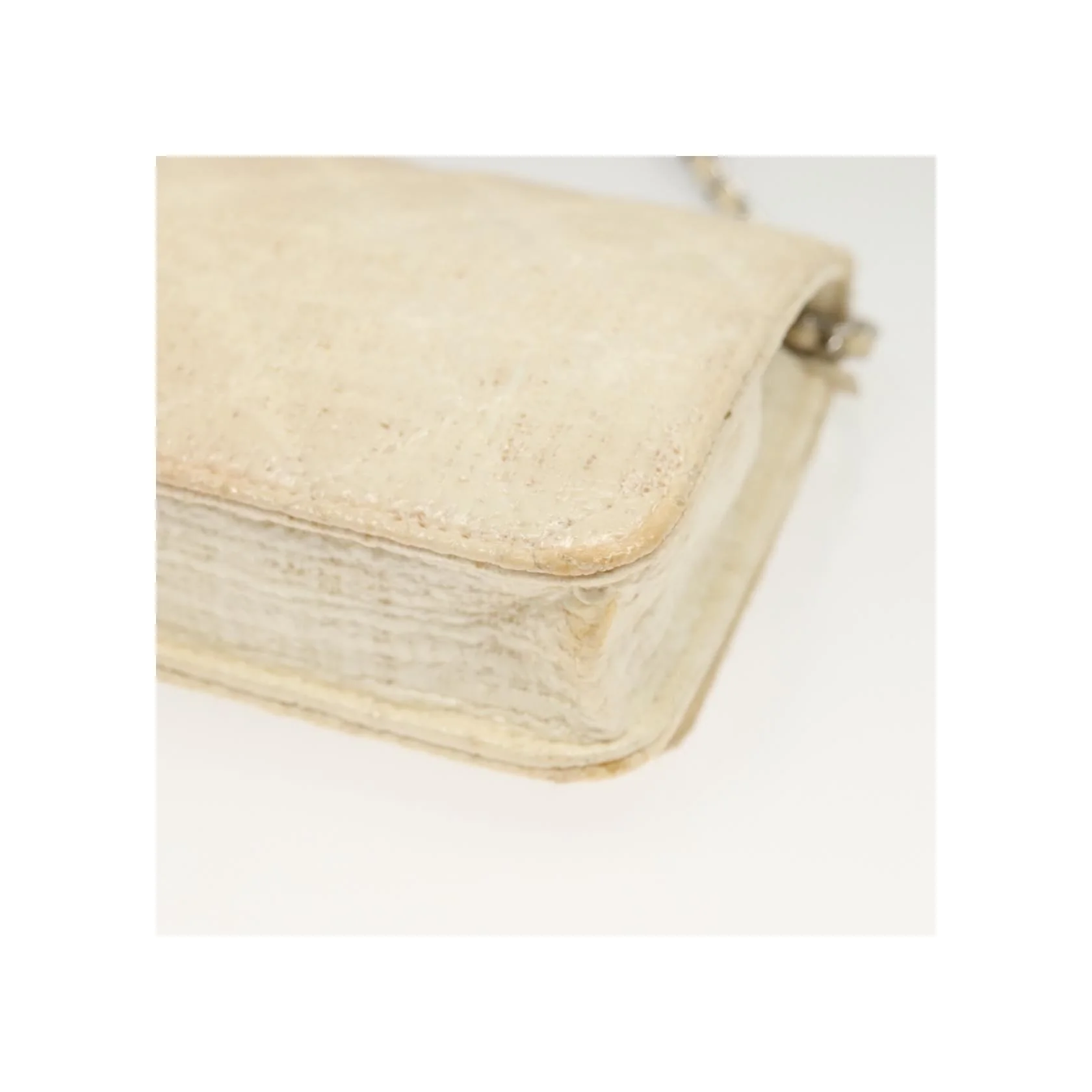 Portefeuille À Chaîne Chanel - White - Image 11