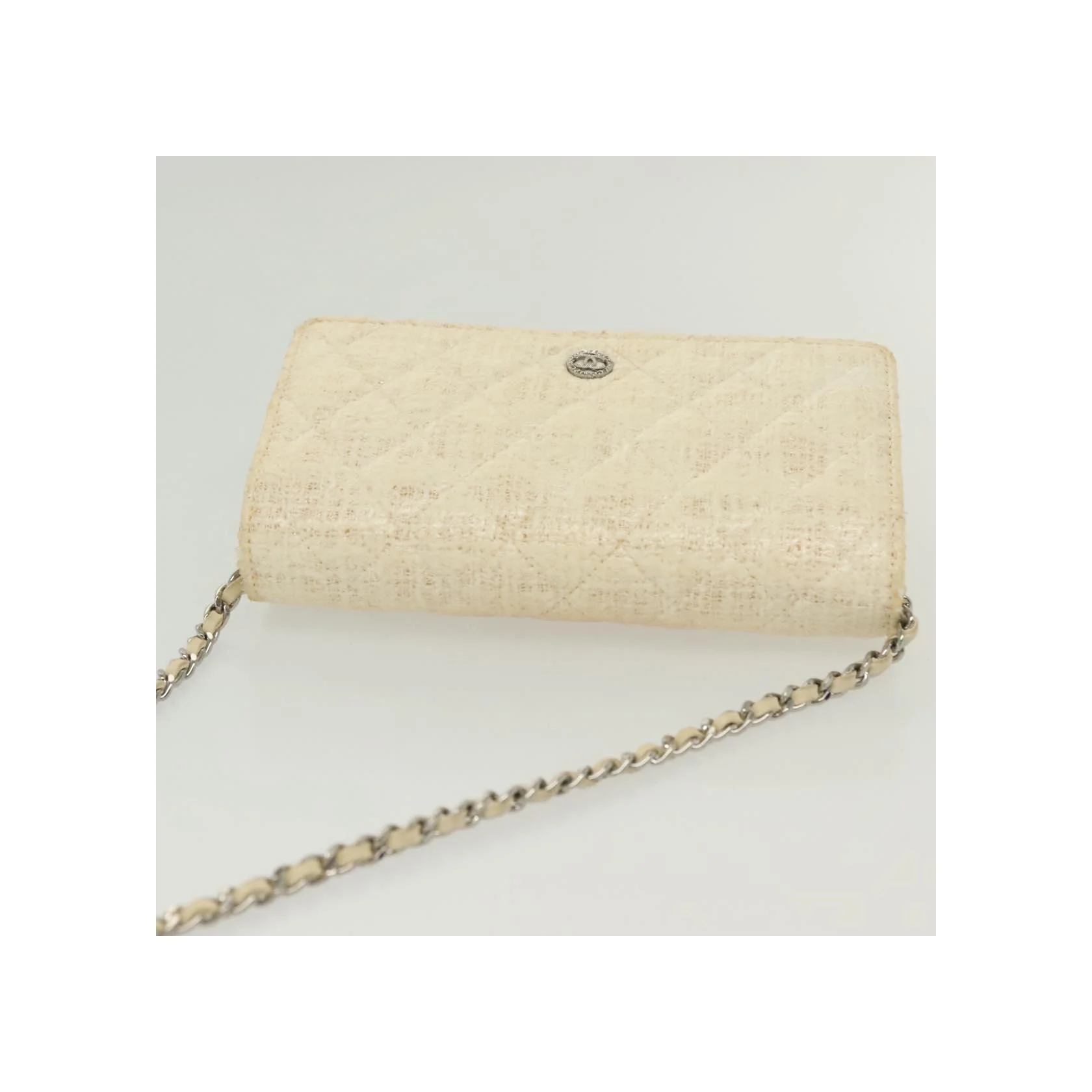 Portefeuille À Chaîne Chanel - White - Image 13