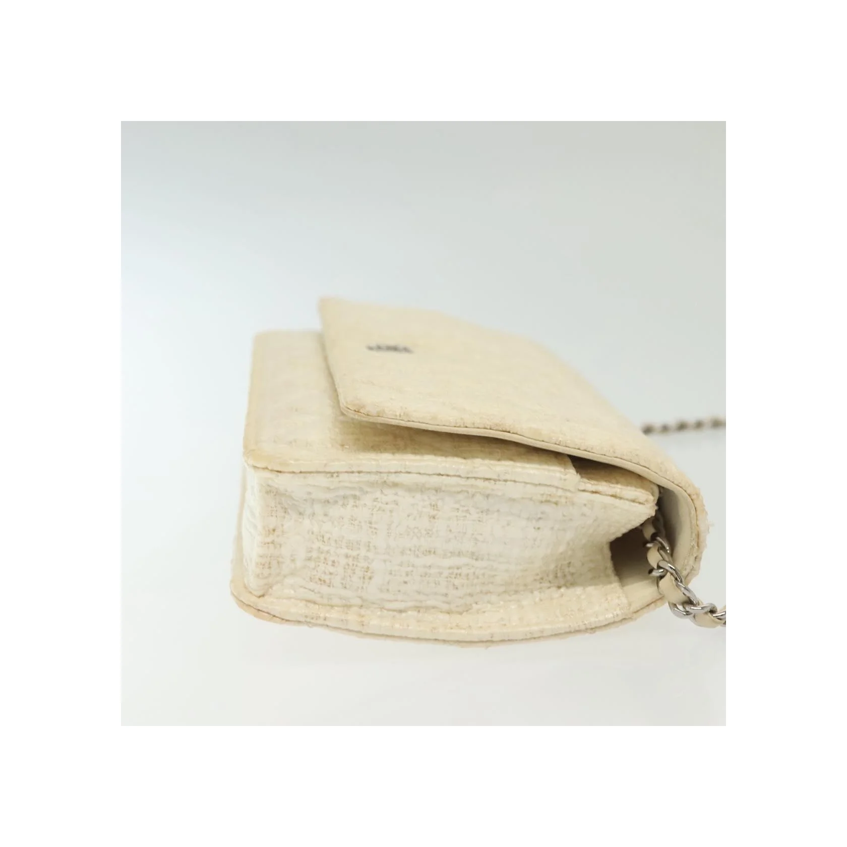 Portefeuille À Chaîne Chanel - White - Image 3