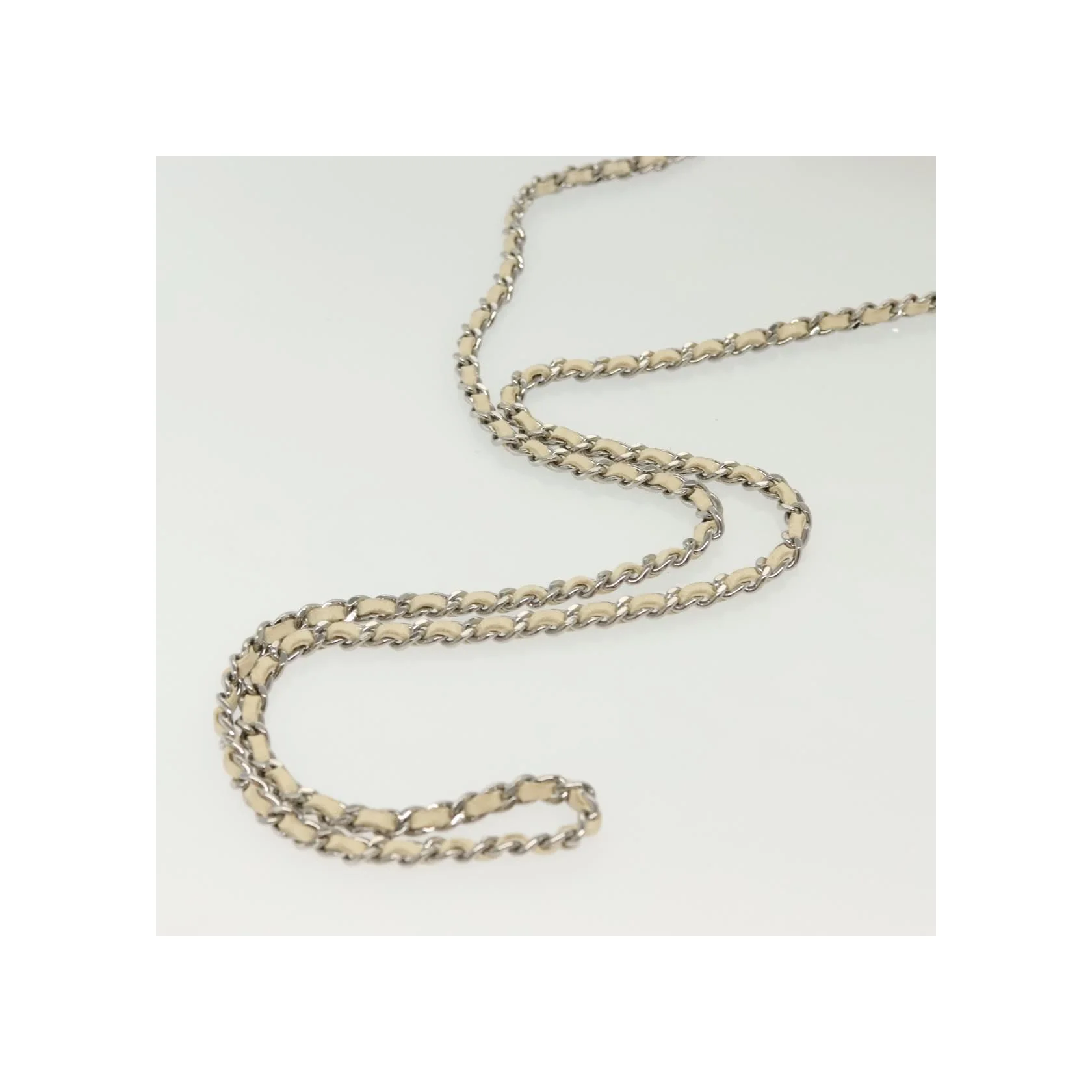 Portefeuille À Chaîne Chanel - White - Image 8