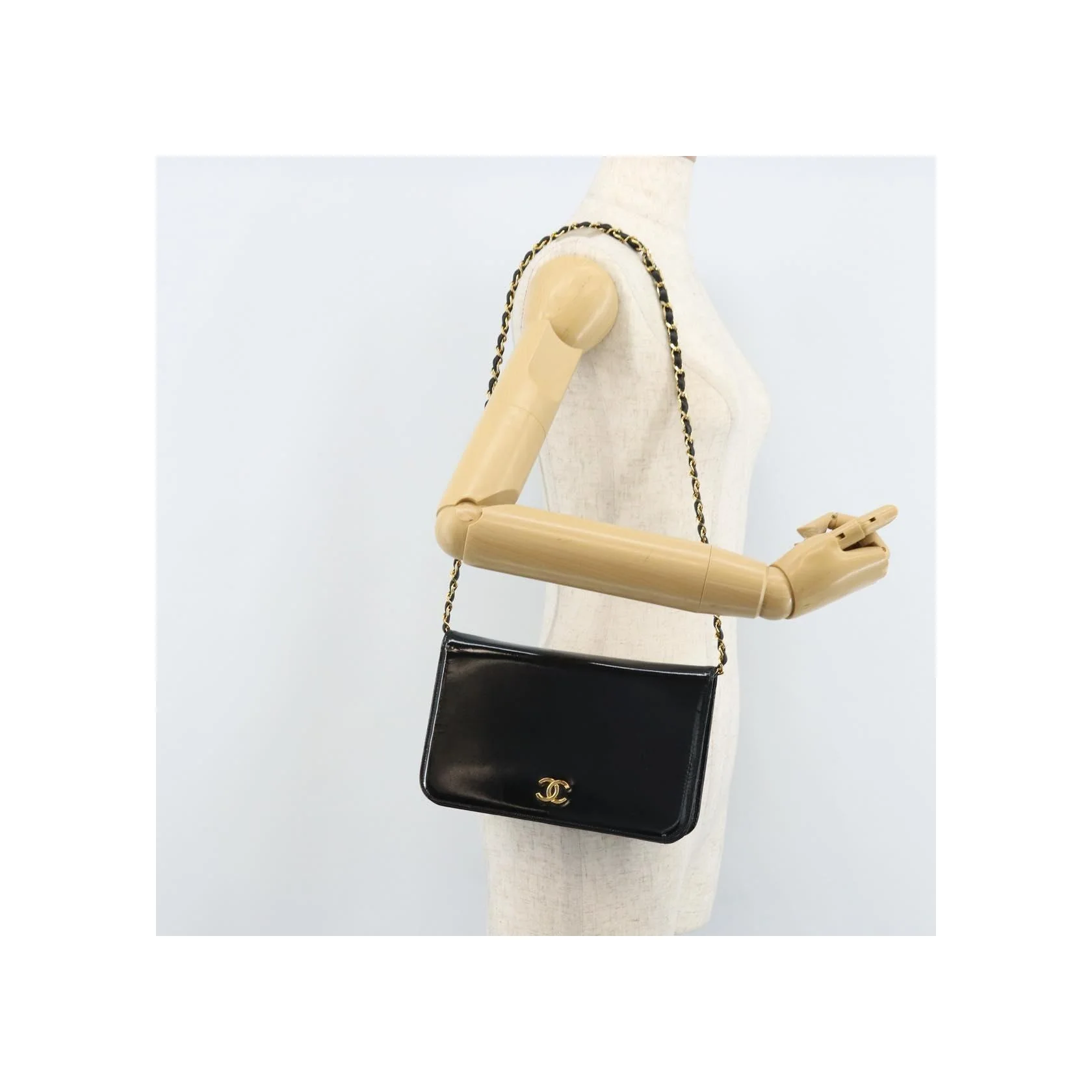 Portefeuille À Chaîne Chanel - Black - Image 21