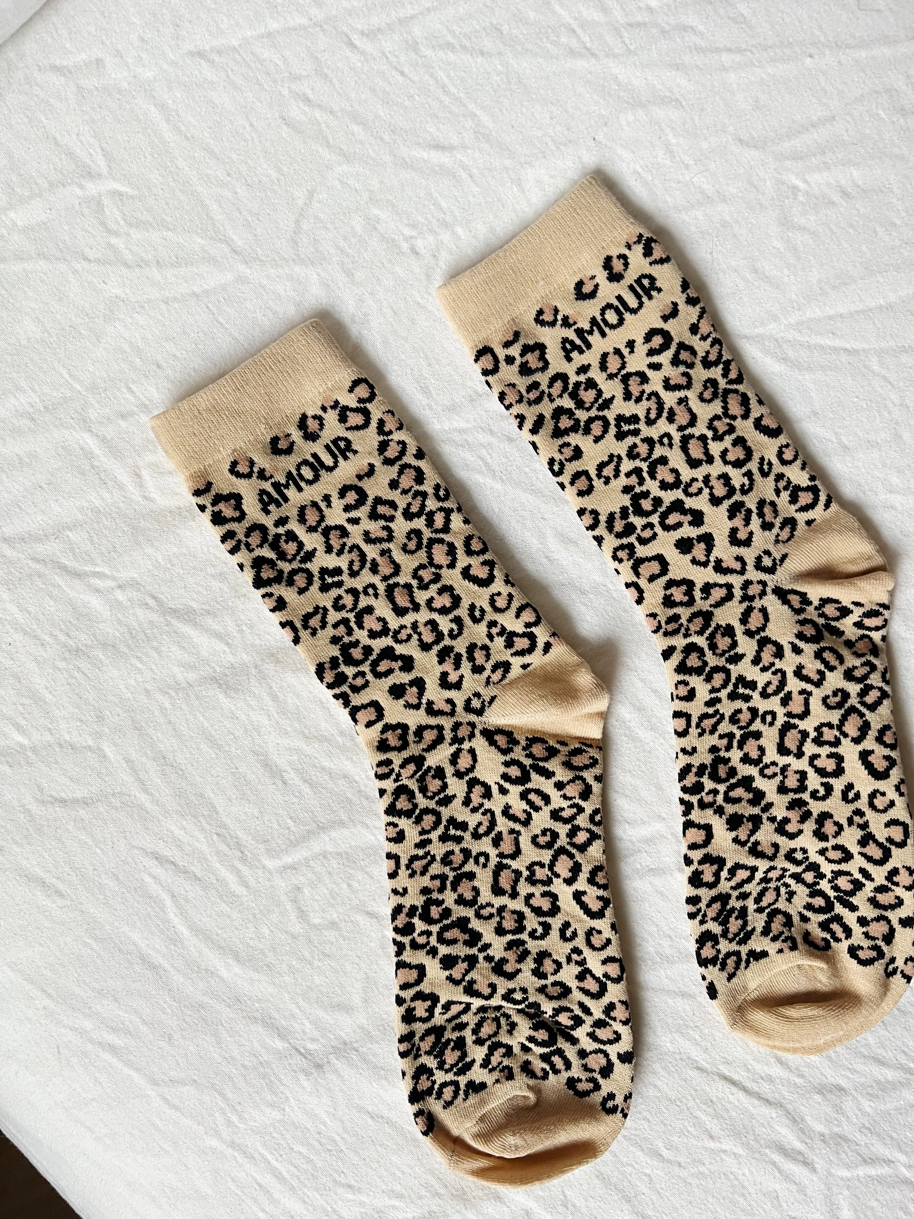 Chaussettes - Léopard Amour - Image 2