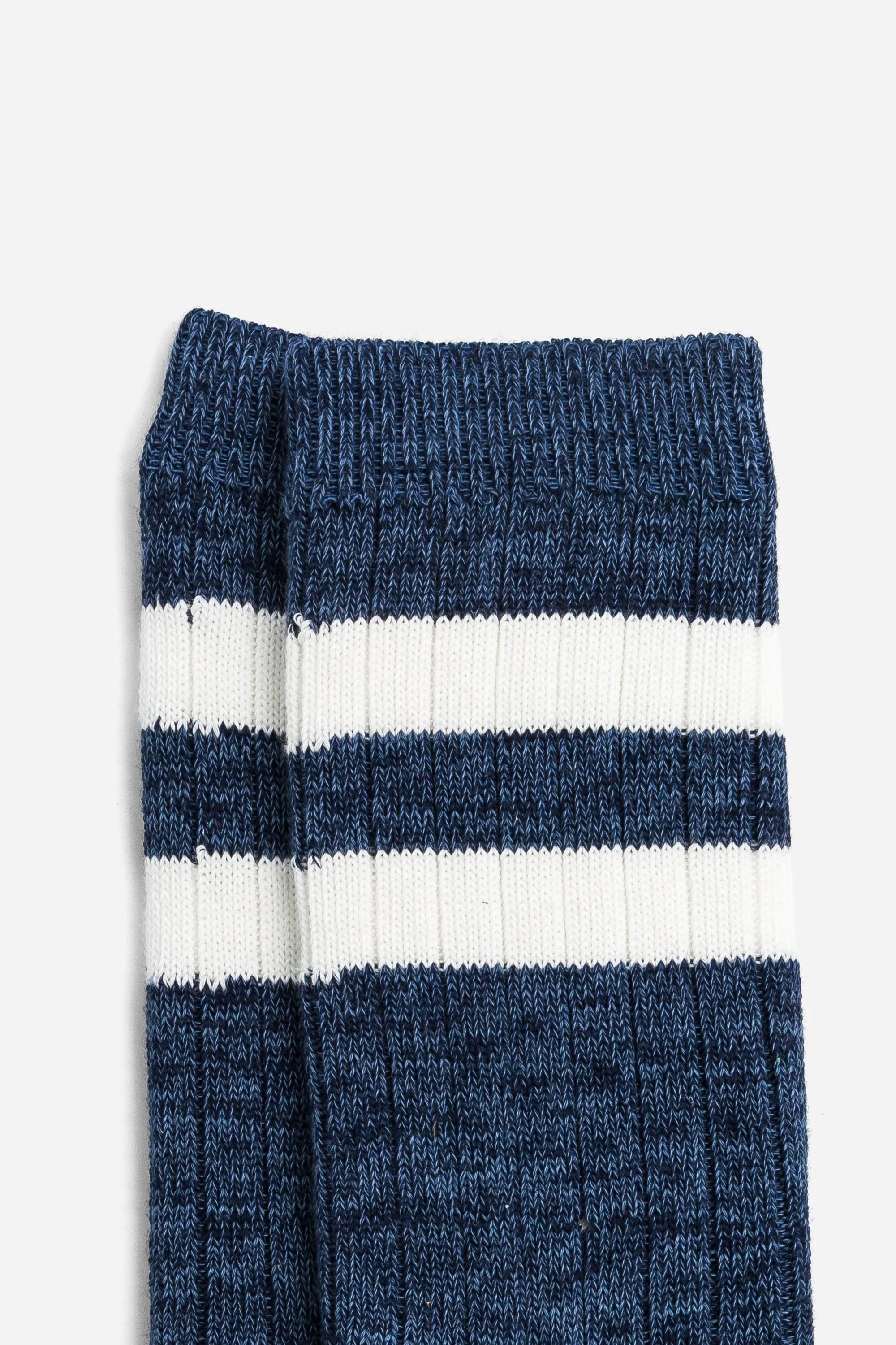 Chaussettes texturées bleues - Image 2