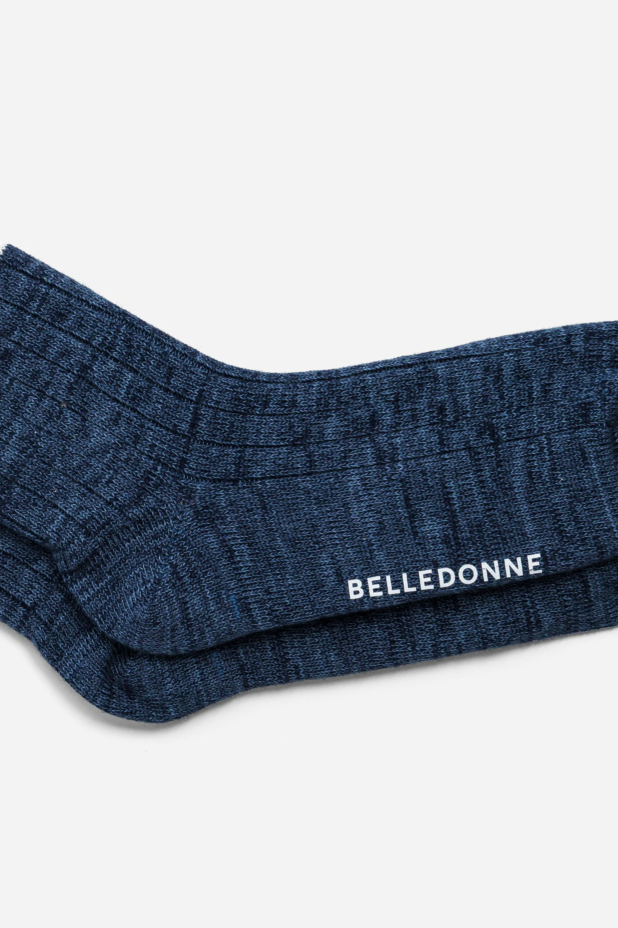 Chaussettes texturées bleues - Image 3