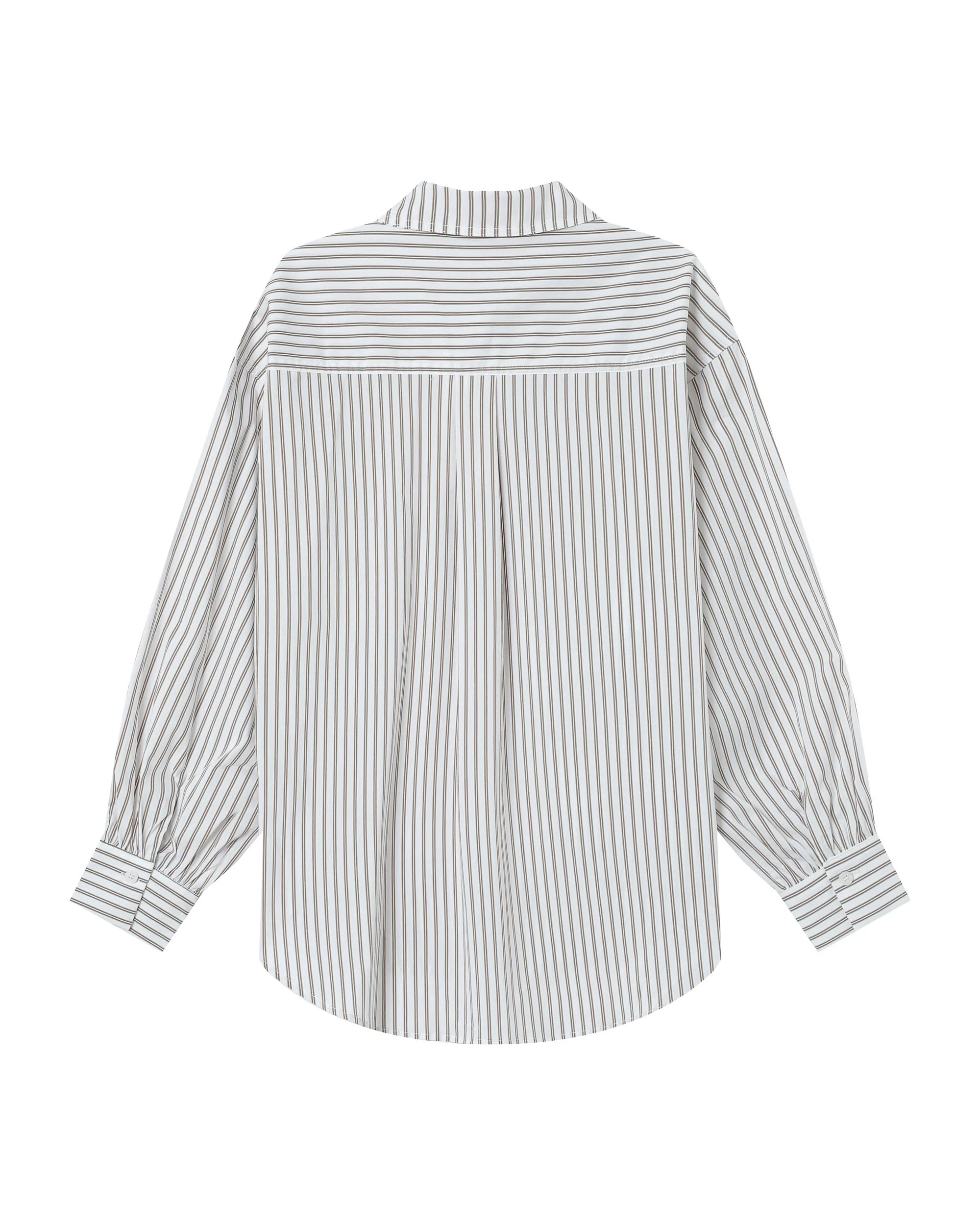 Chemise A Rayures Greige Sorbet - Image 7