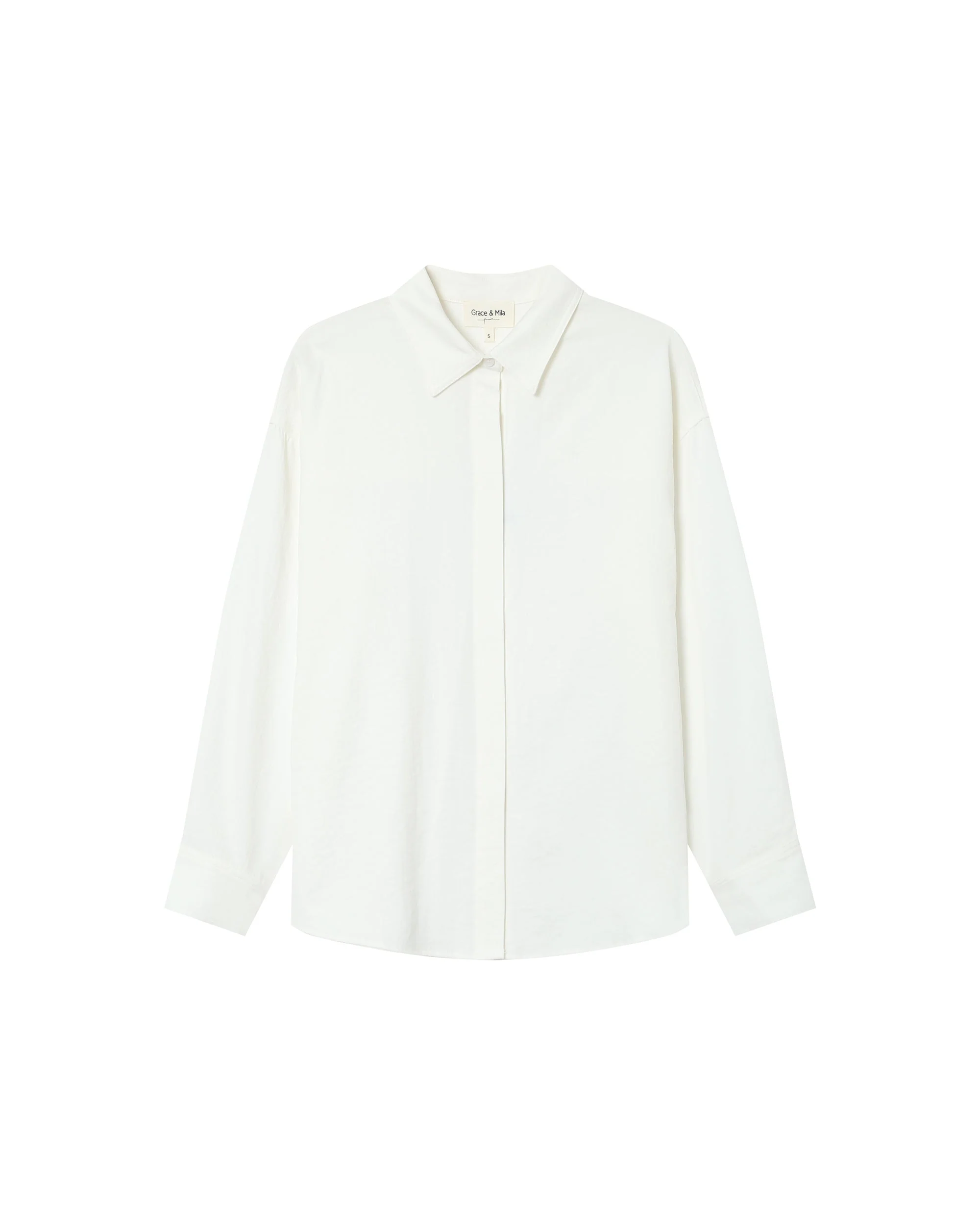 Chemise Droite Ecru Stripe - Image 6