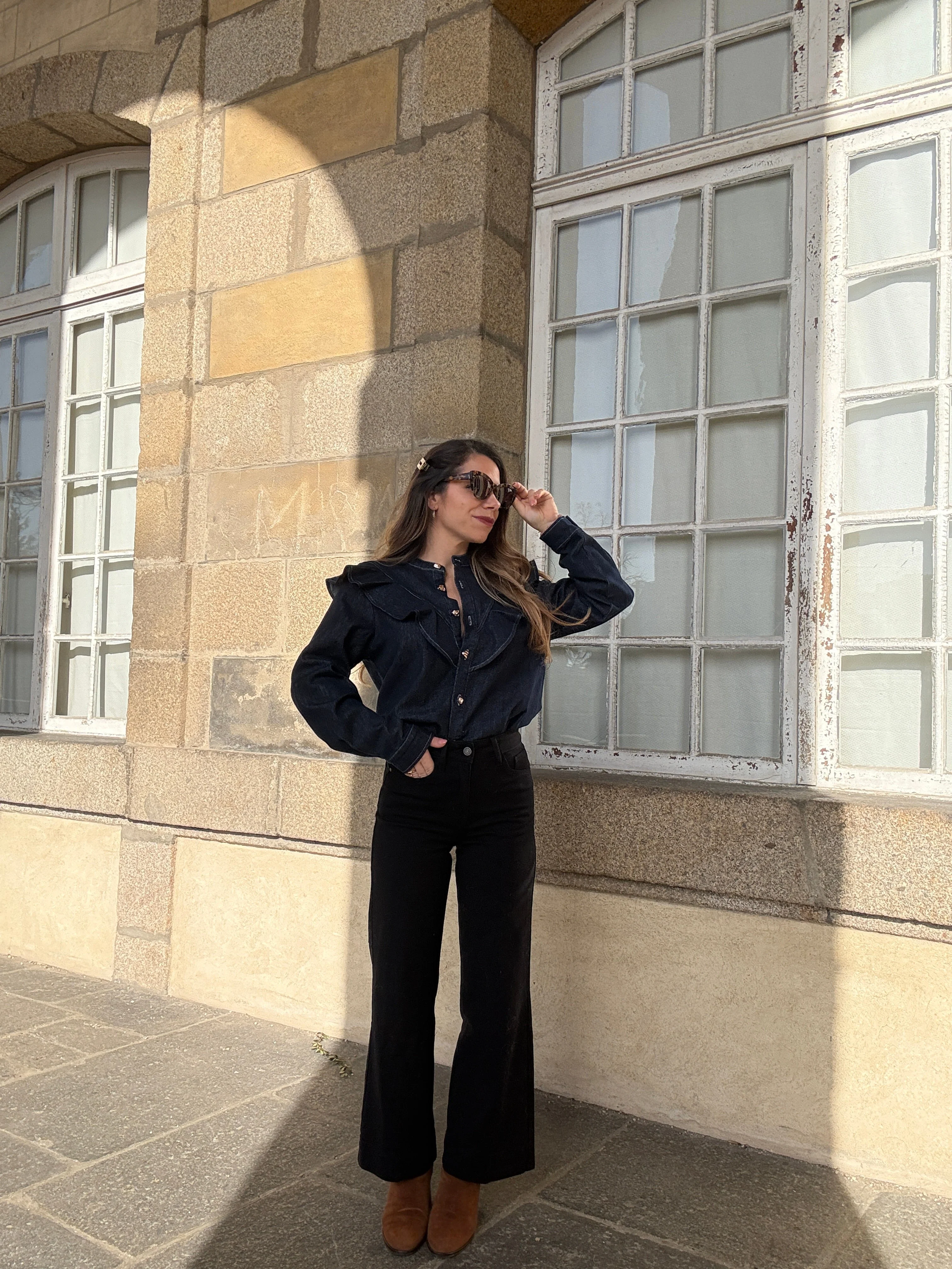 Chemise En Jean À Volants Elena - Image 8