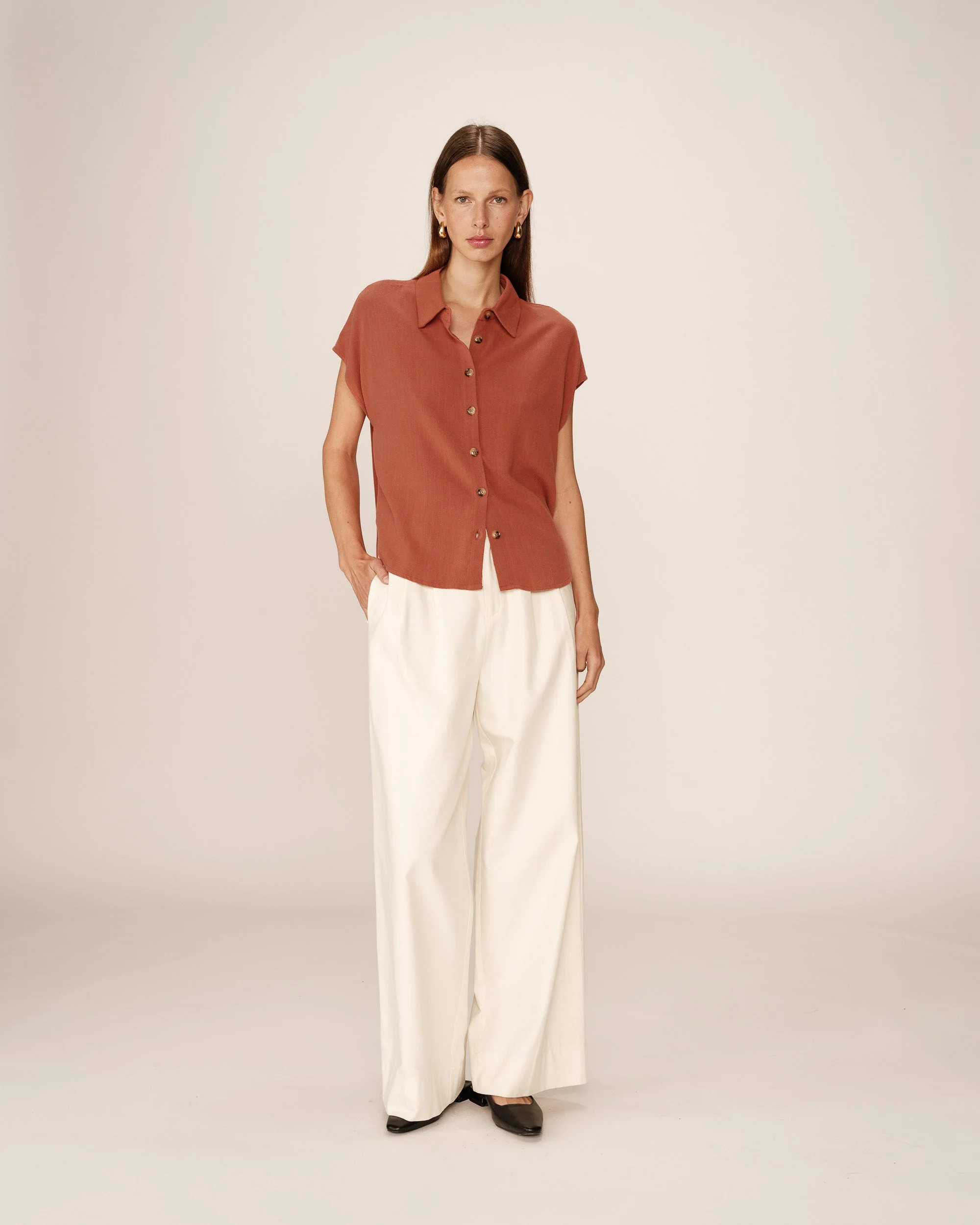 Chemise Perez - Terracotta - Image 3