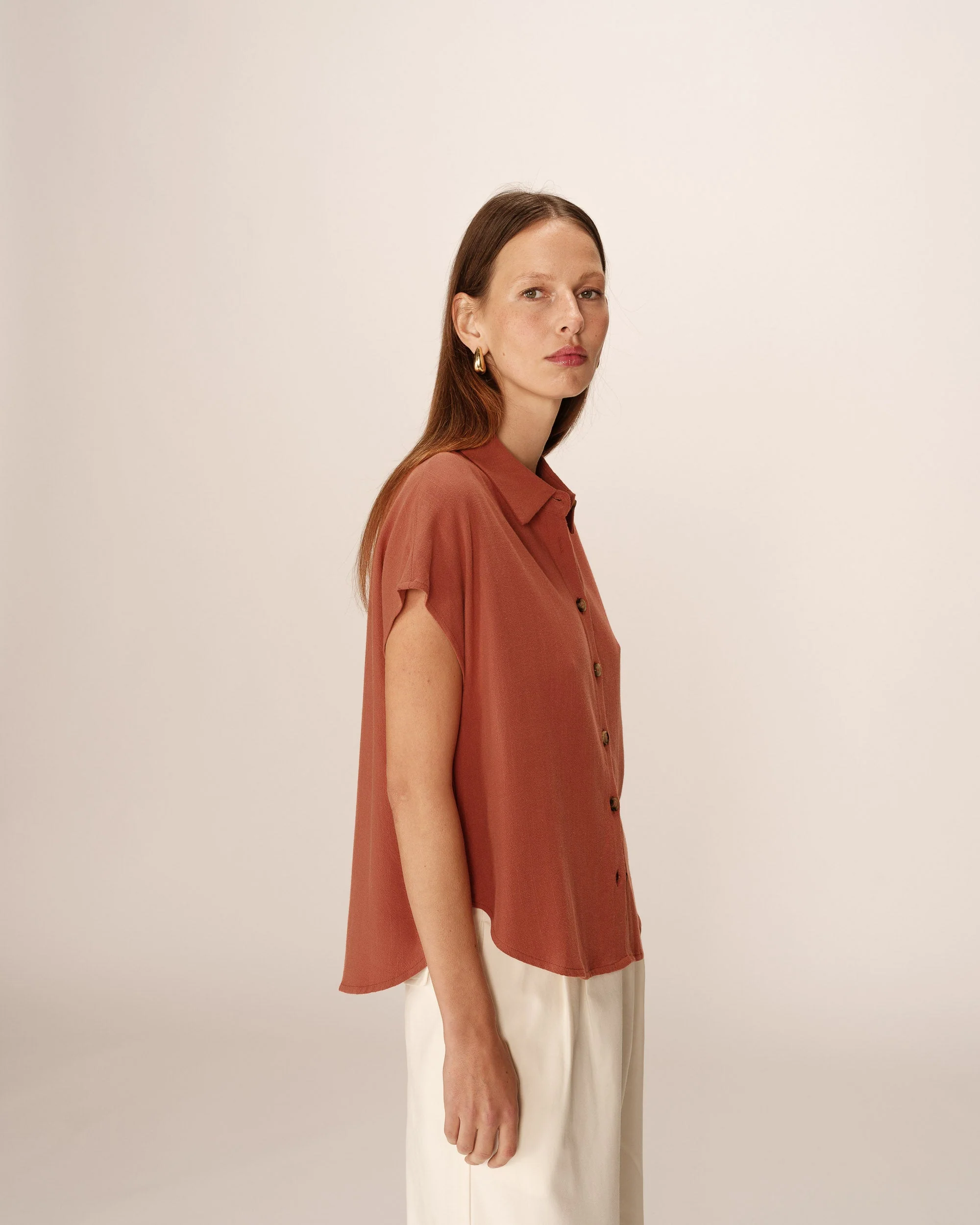 Chemise Perez - Terracotta - Image 4