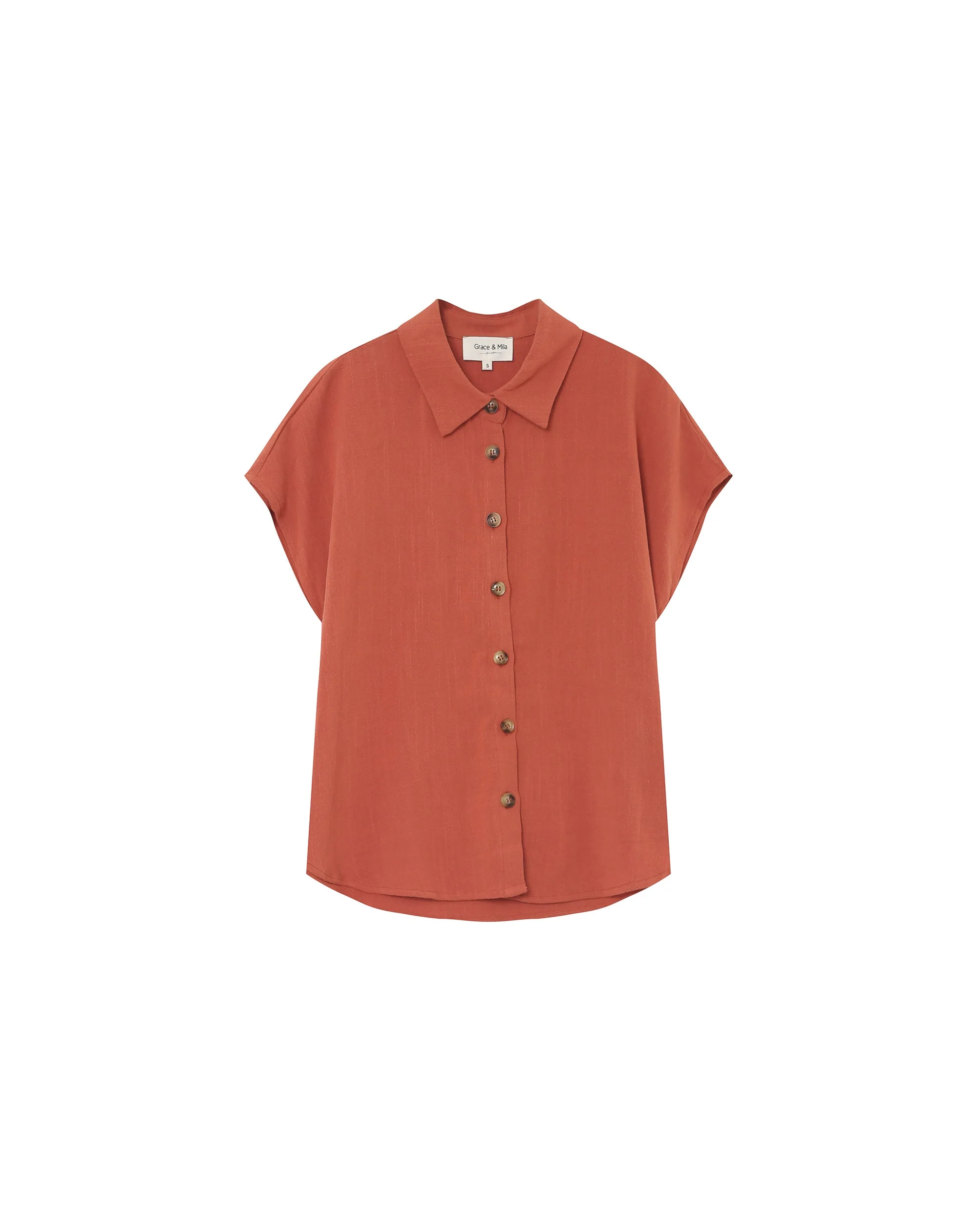 Chemise Perez - Terracotta - Image 6