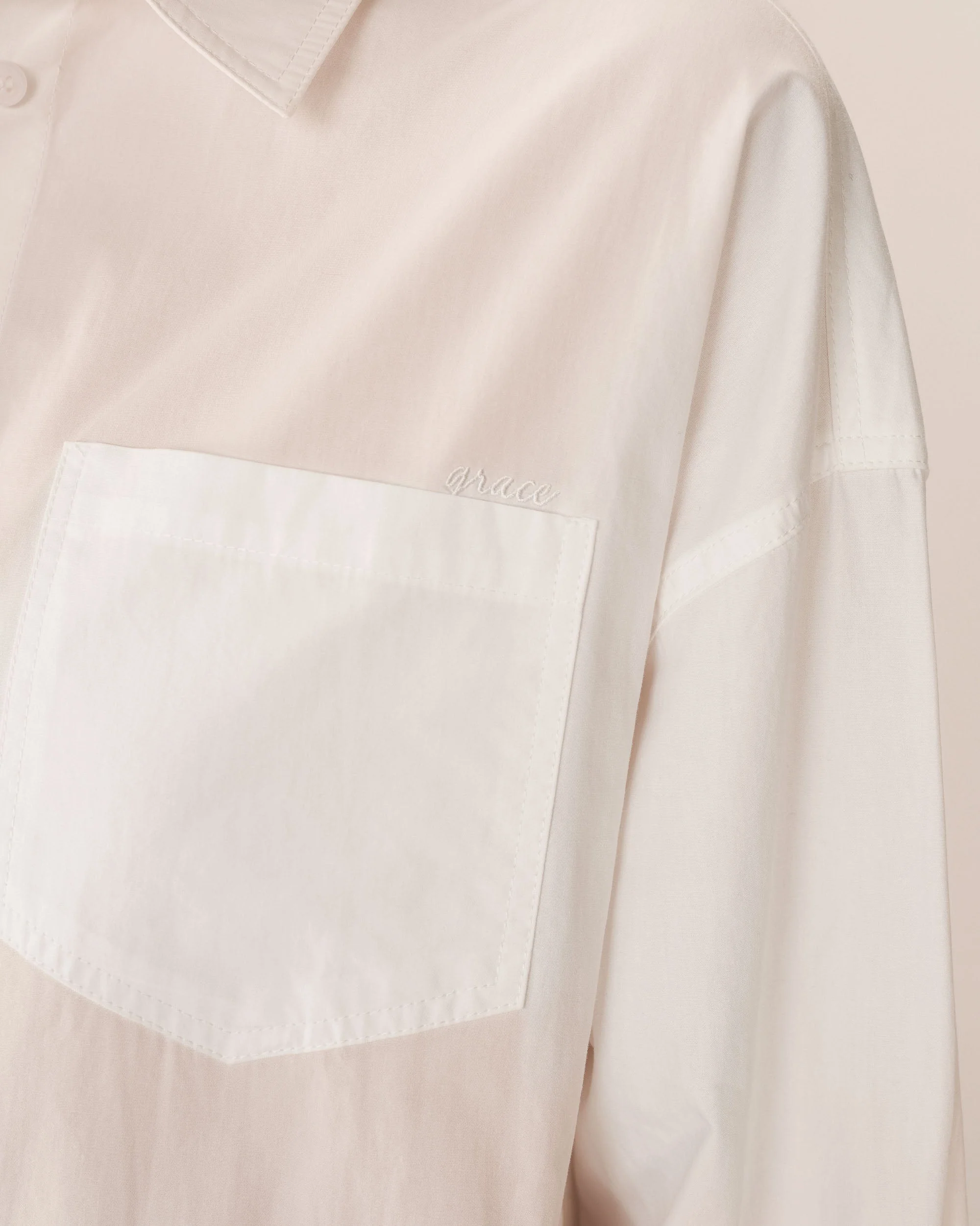 Chemise Oversize Ivoire Sira - Image 3