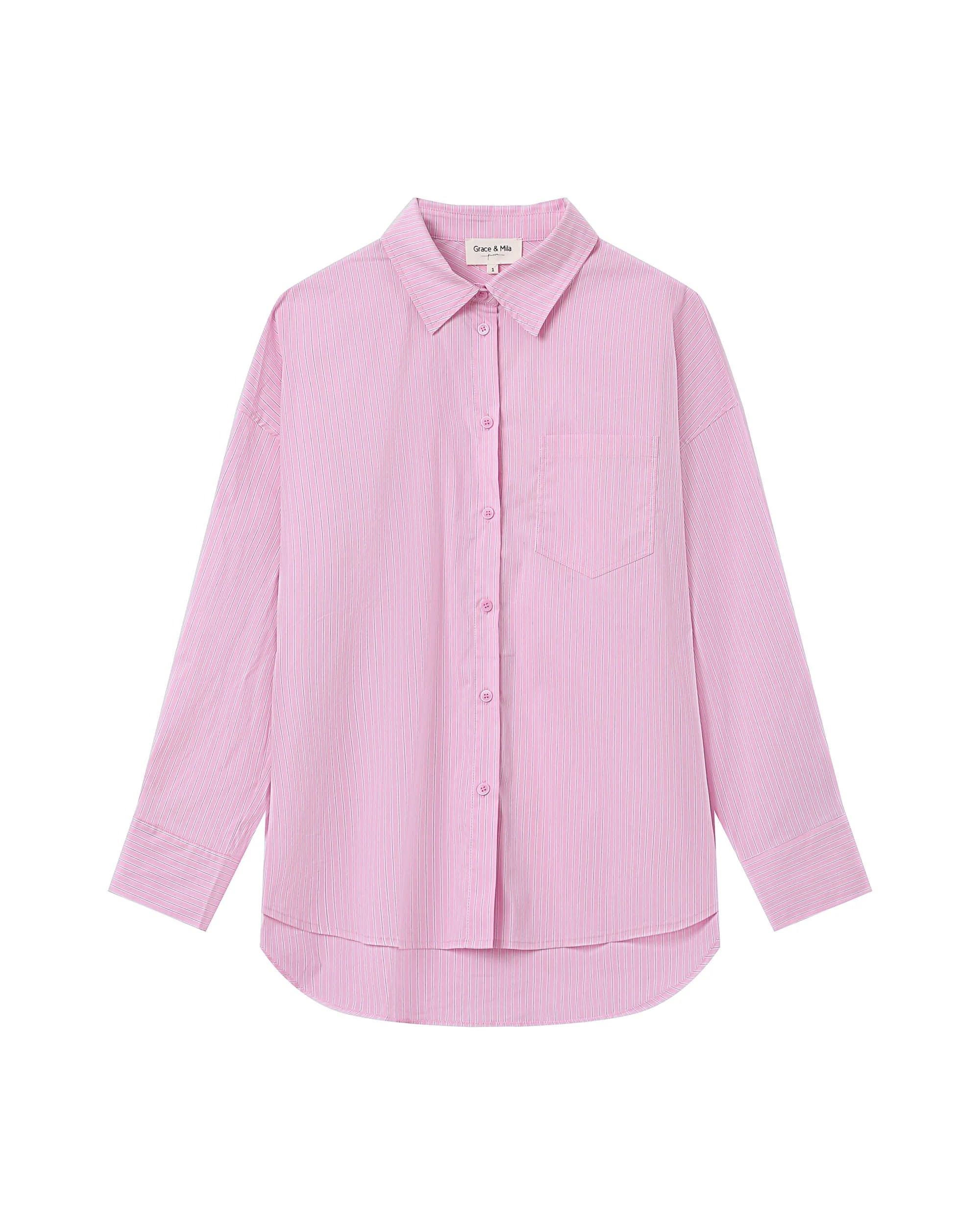 Chemise Rayee Cristal Rose Storm - Image 6